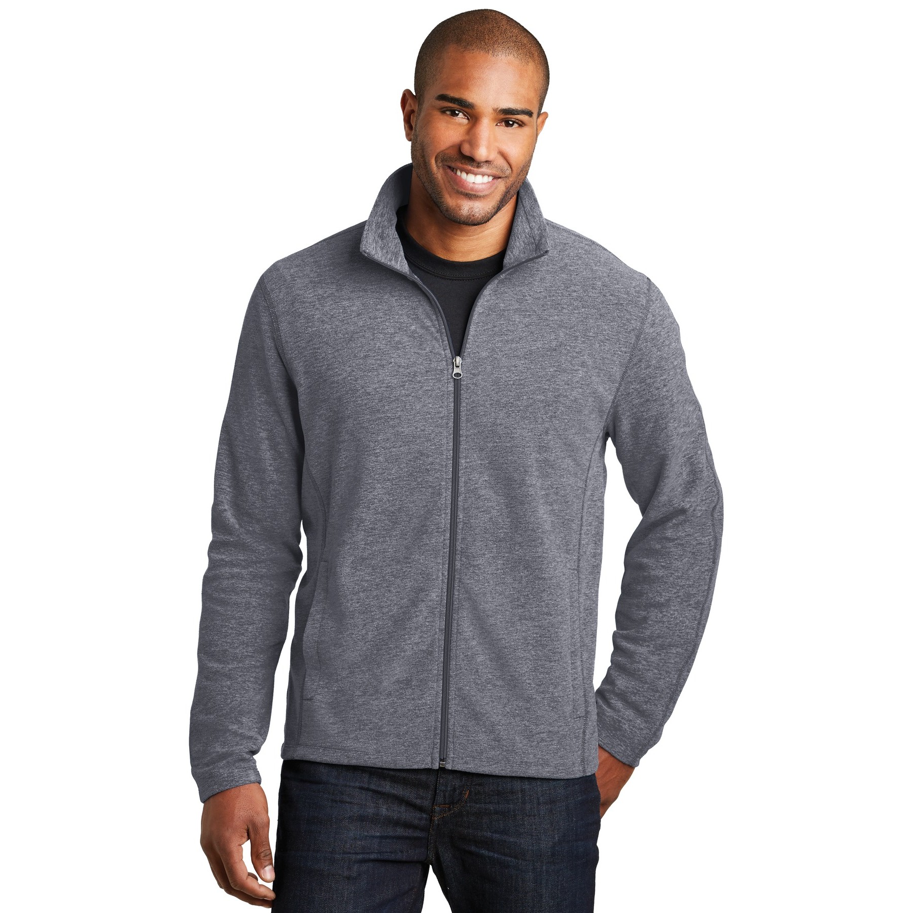 Heather Microfleece Full-Zip Jacket - Thumbnail Image