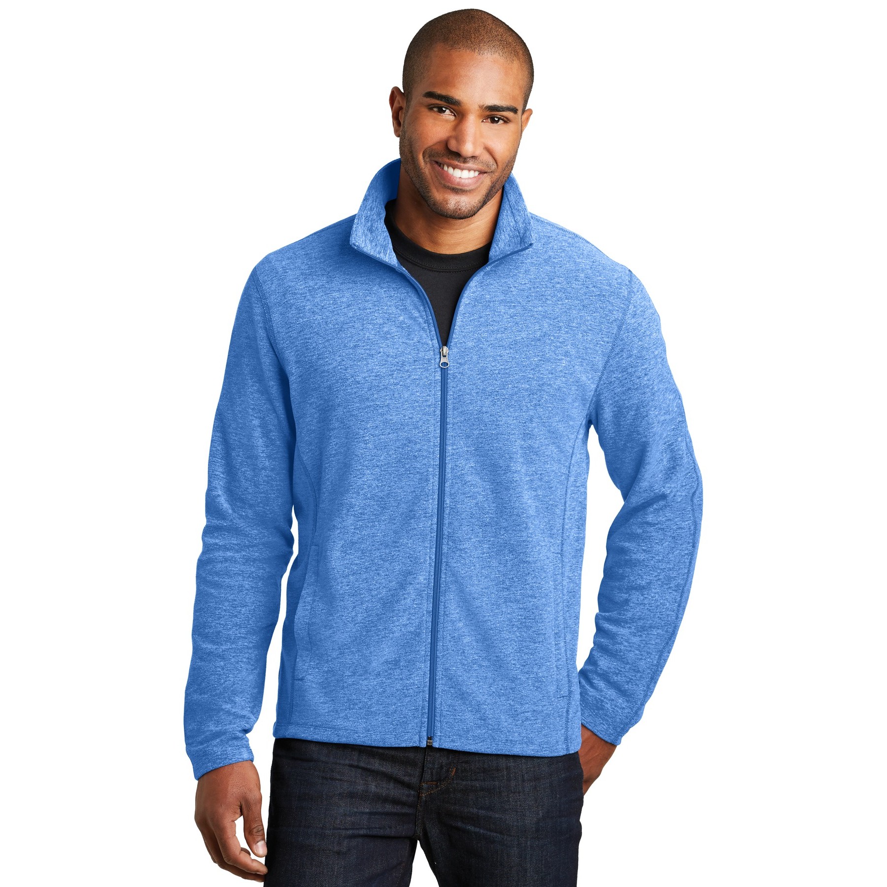 Heather Microfleece Full-Zip Jacket - Thumbnail Image