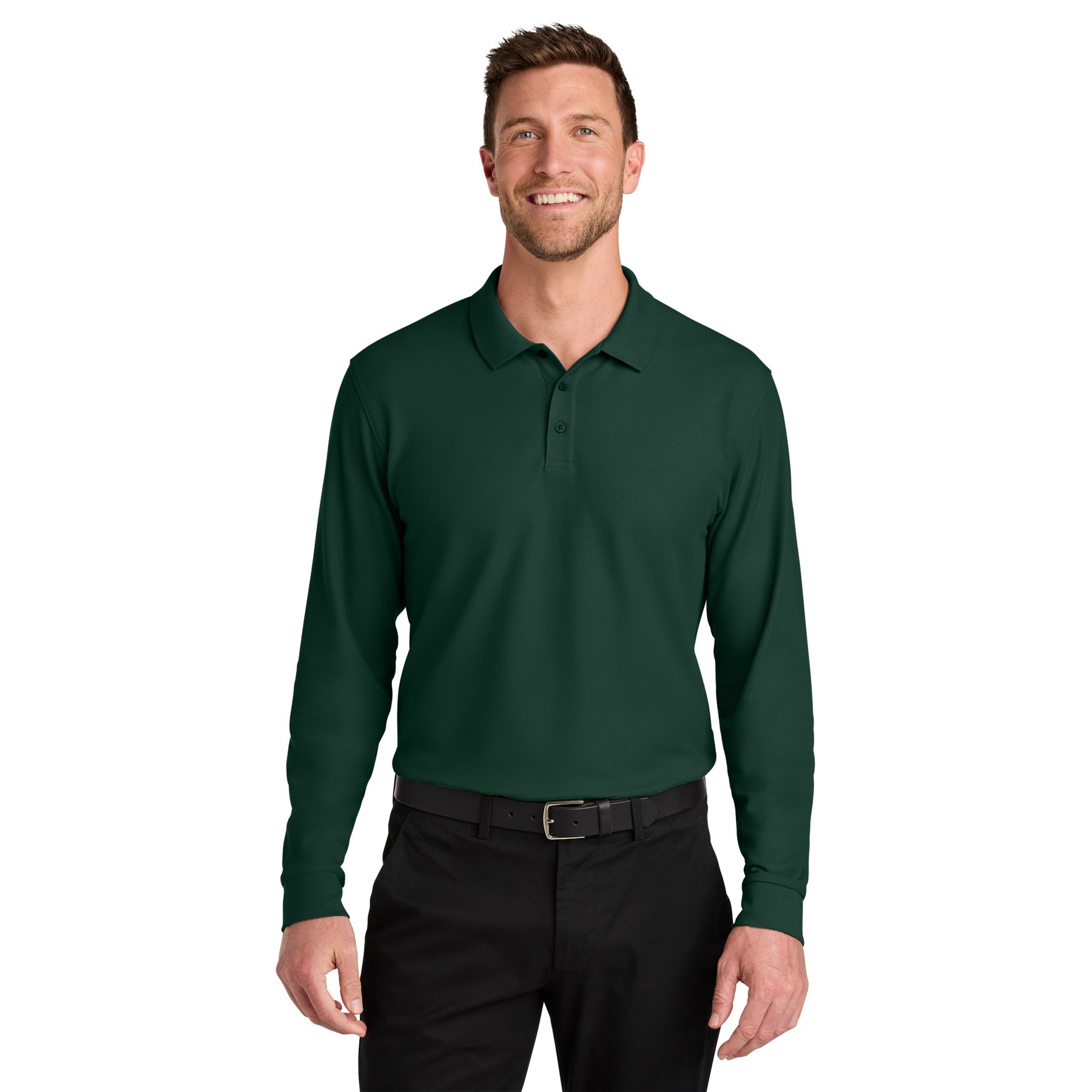 Wearever Signature Pique Long Sleeve Polo - Thumbnail Image