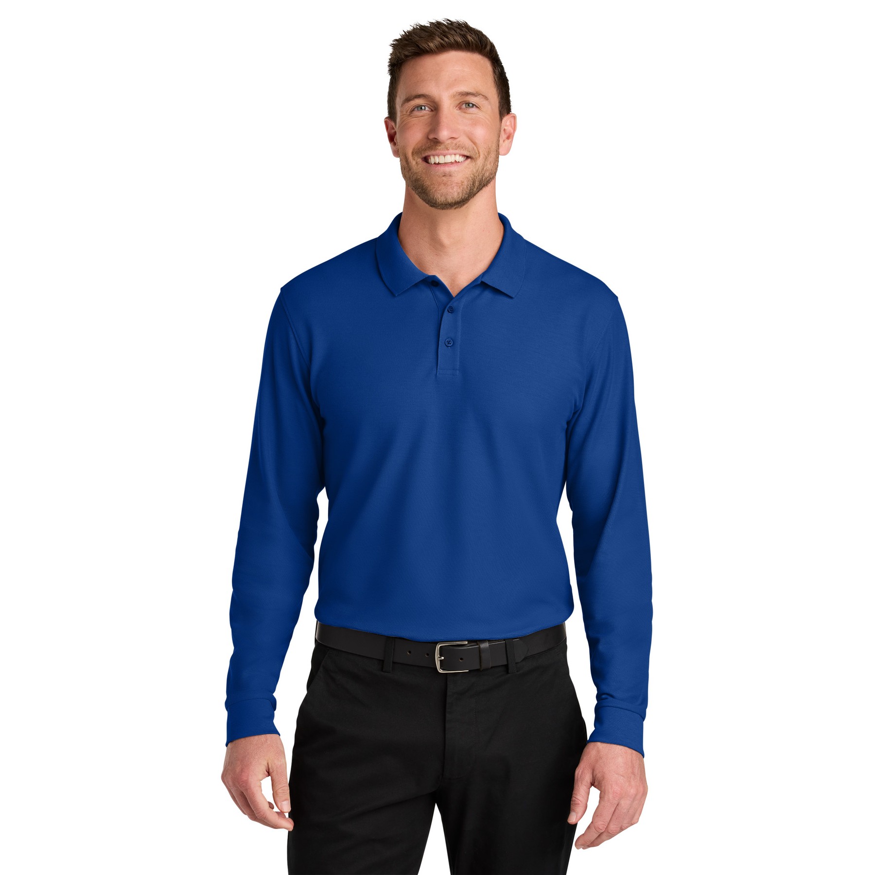 Wearever Signature Pique Long Sleeve Polo - Thumbnail Image