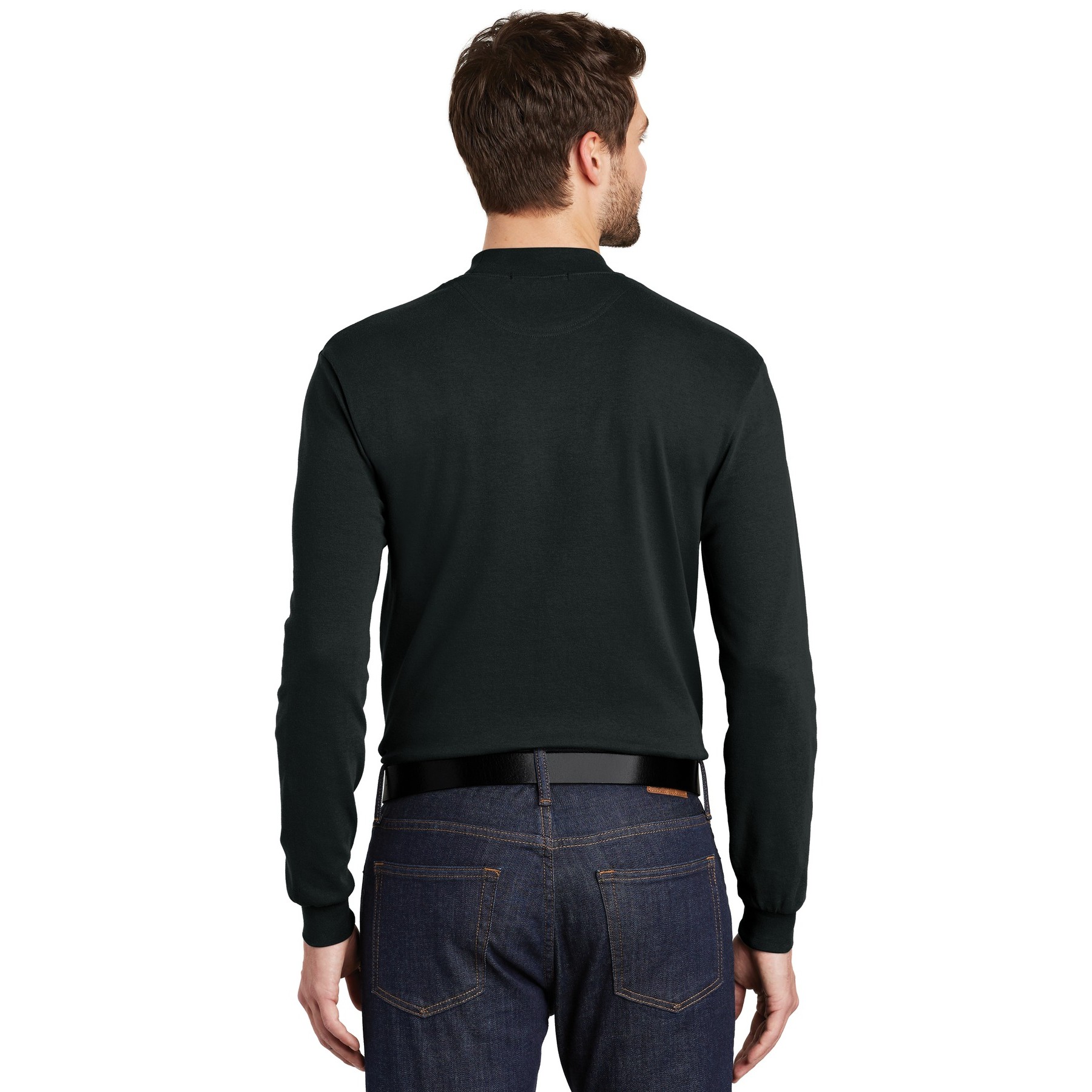 Interlock Knit Mock Turtleneck - Thumbnail Image