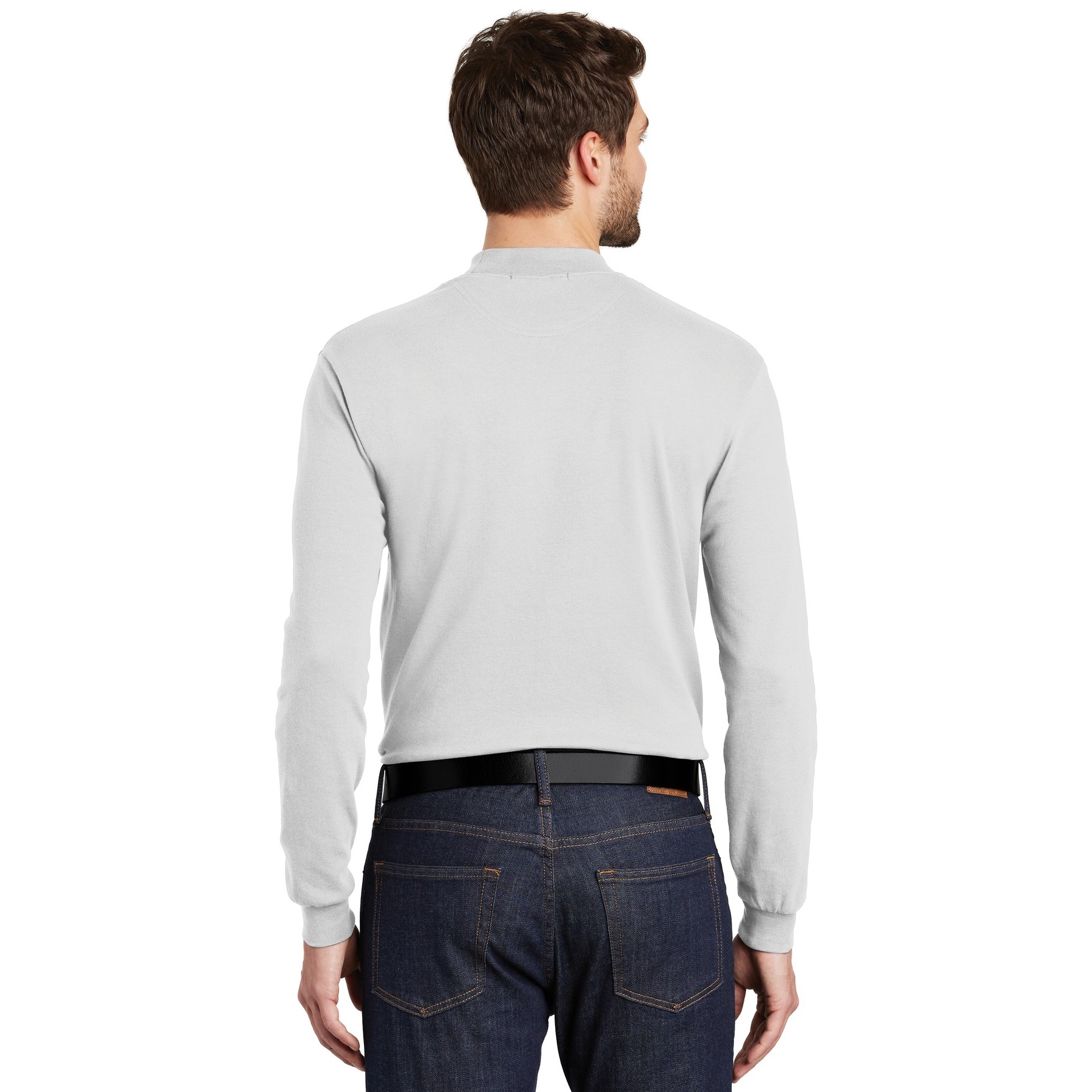 Interlock Knit Mock Turtleneck - Thumbnail Image