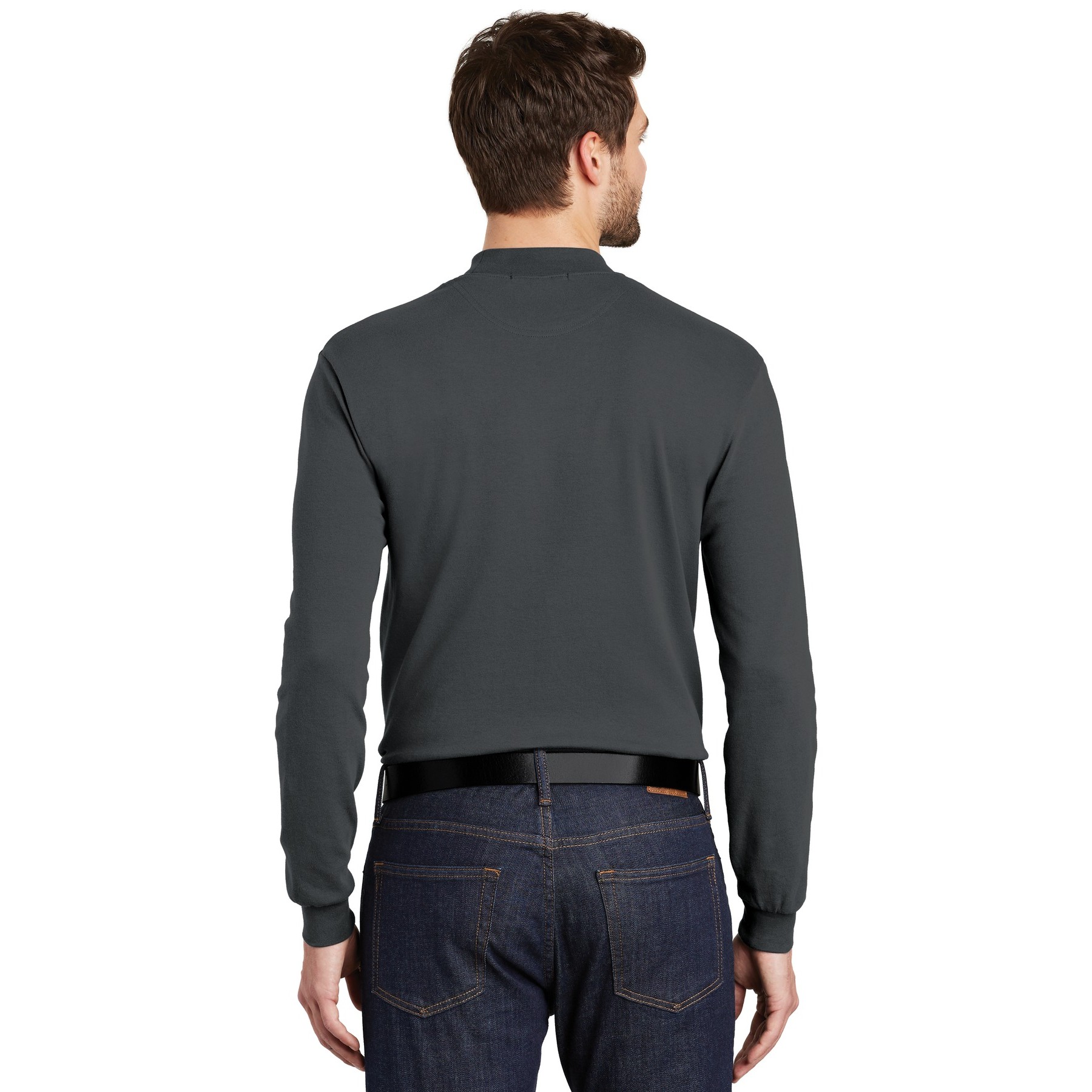Interlock Knit Mock Turtleneck - Thumbnail Image