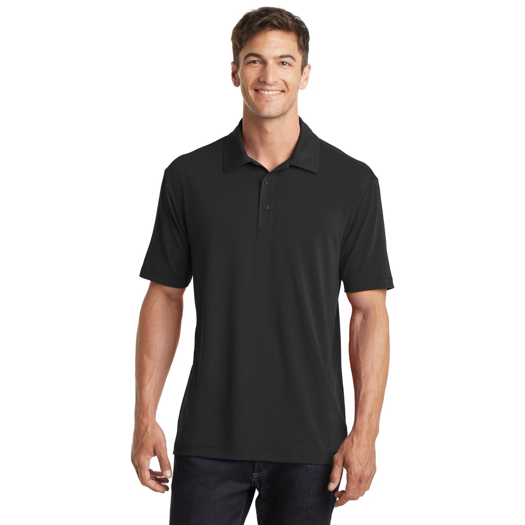 Cotton Touch Performance Polo - Thumbnail Image