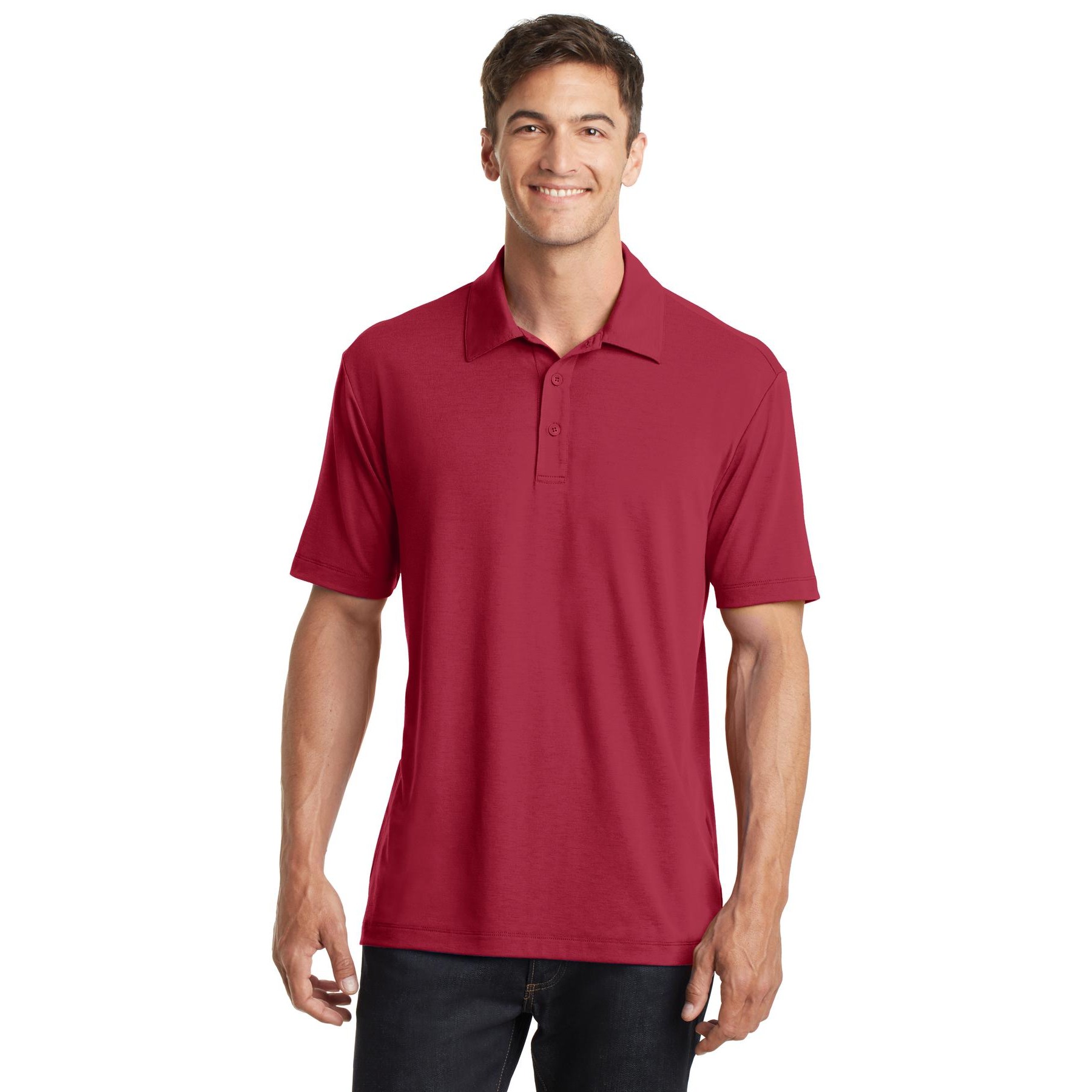 Cotton Touch Performance Polo - Thumbnail Image