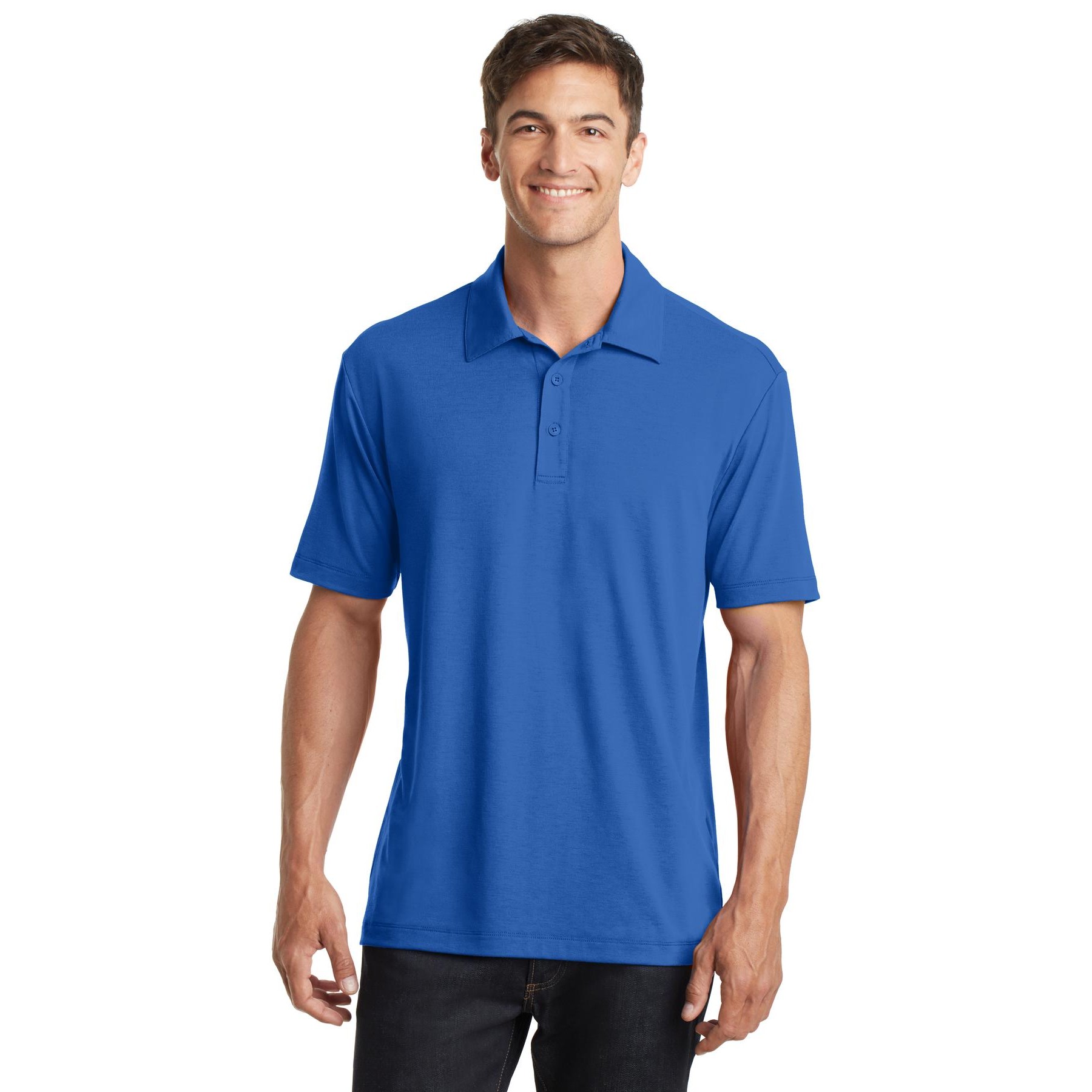 Cotton Touch Performance Polo - Thumbnail Image