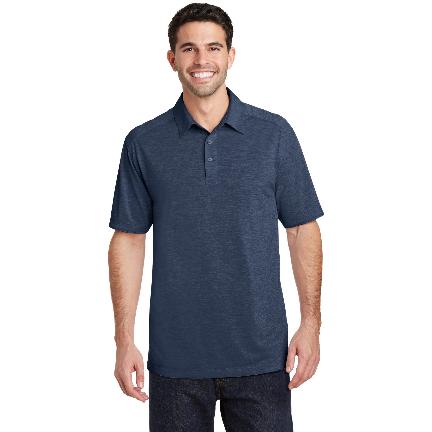 Digi Heather Performance Polo - Thumbnail Image
