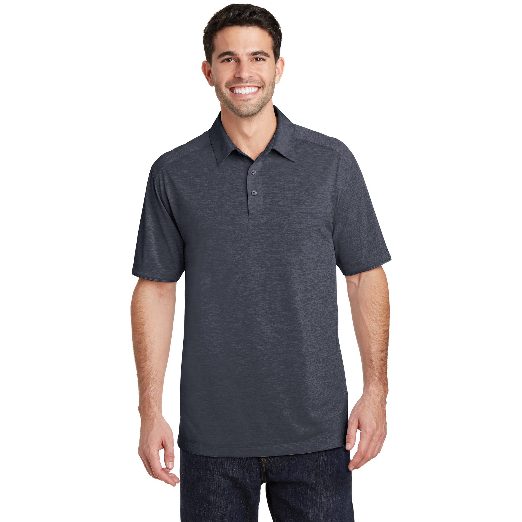 Digi Heather Performance Polo - Thumbnail Image