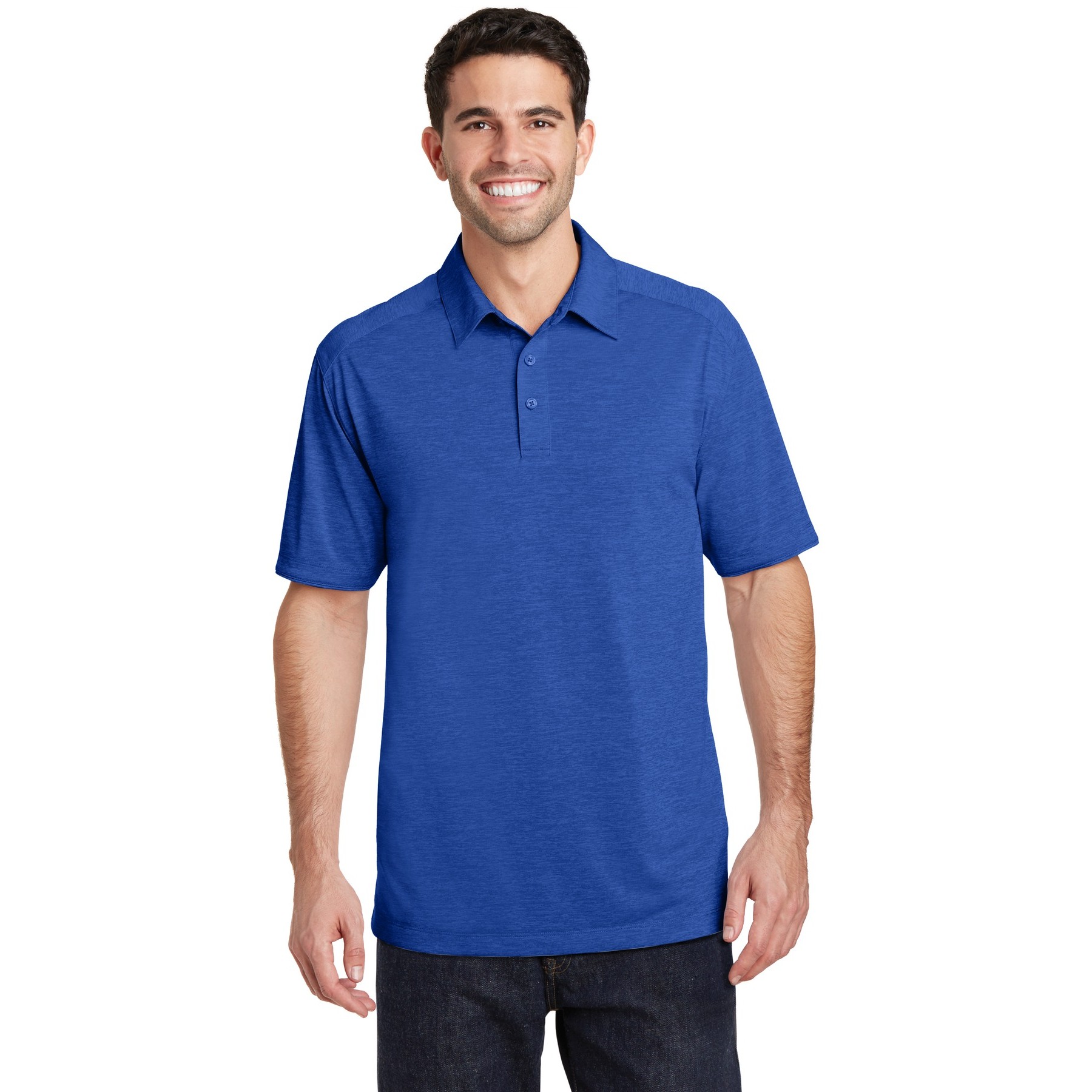 Digi Heather Performance Polo - Thumbnail Image