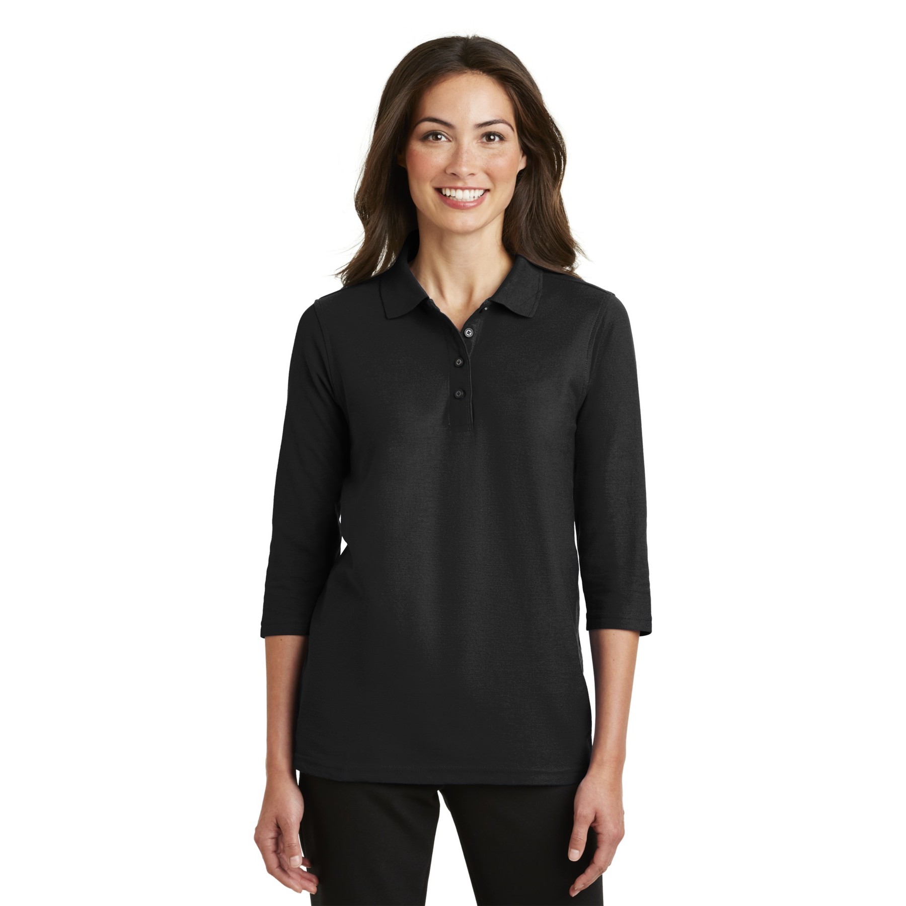 Women's Silk Touch 3/4-Sleeve Polo