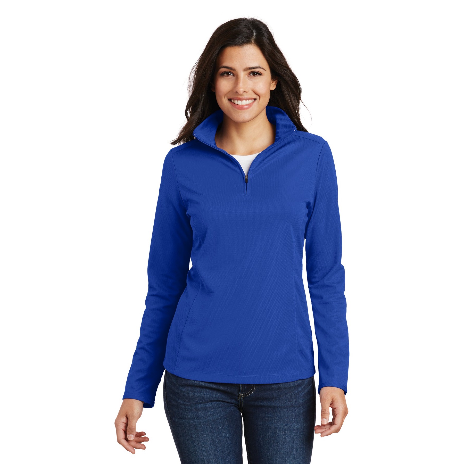 Women's Pinpoint Mesh 1/2-Zip - Thumbnail Image