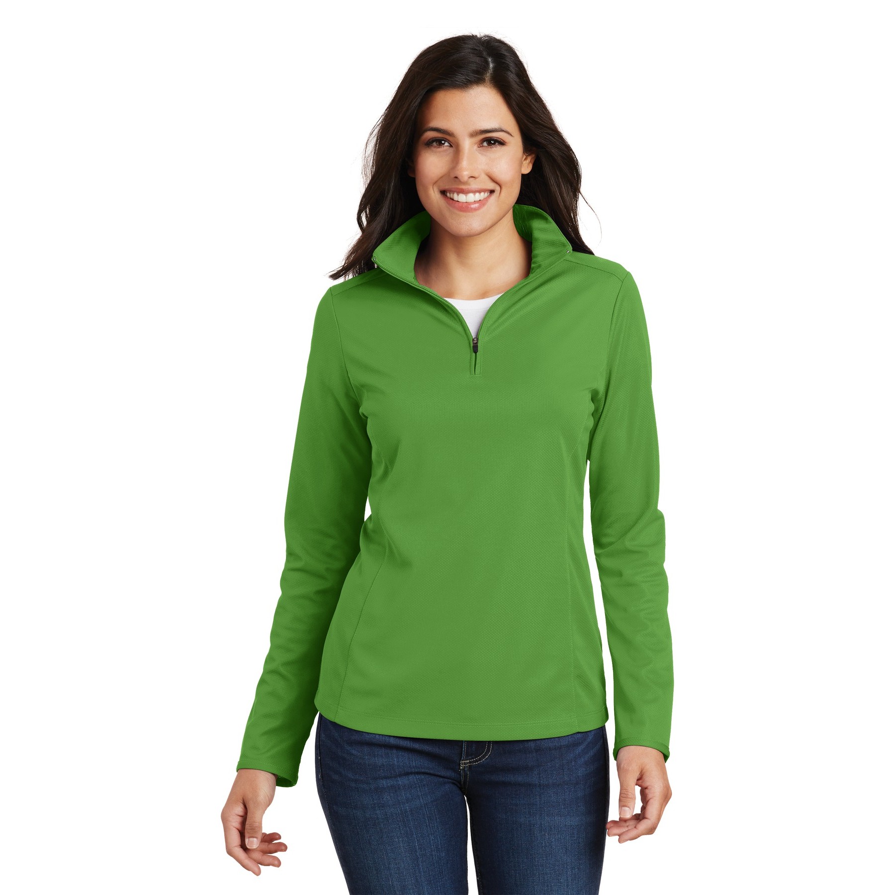 Women's Pinpoint Mesh 1/2-Zip - Thumbnail Image