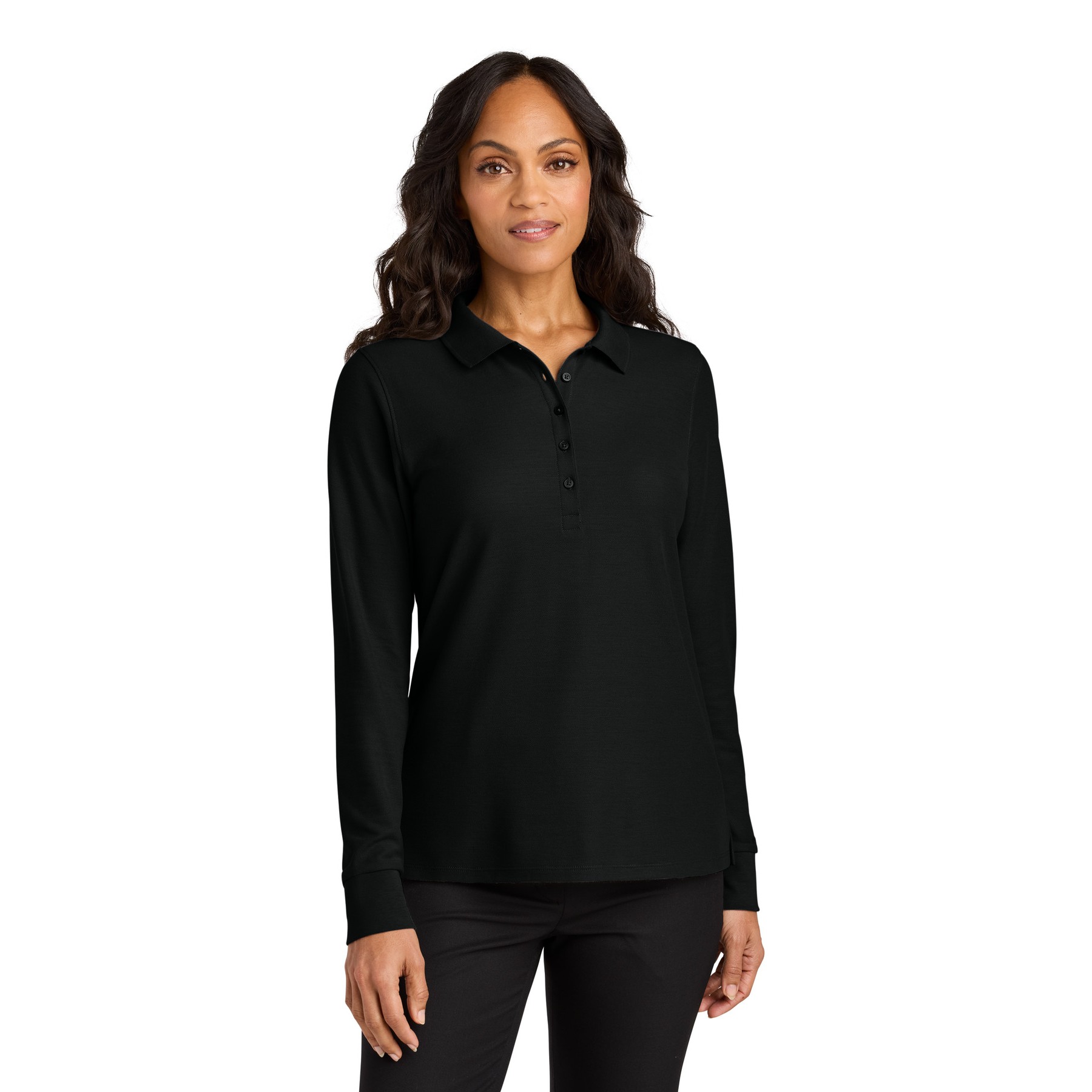 Women's Wearever Signature Pique Long Sleeve Polo - Thumbnail Image