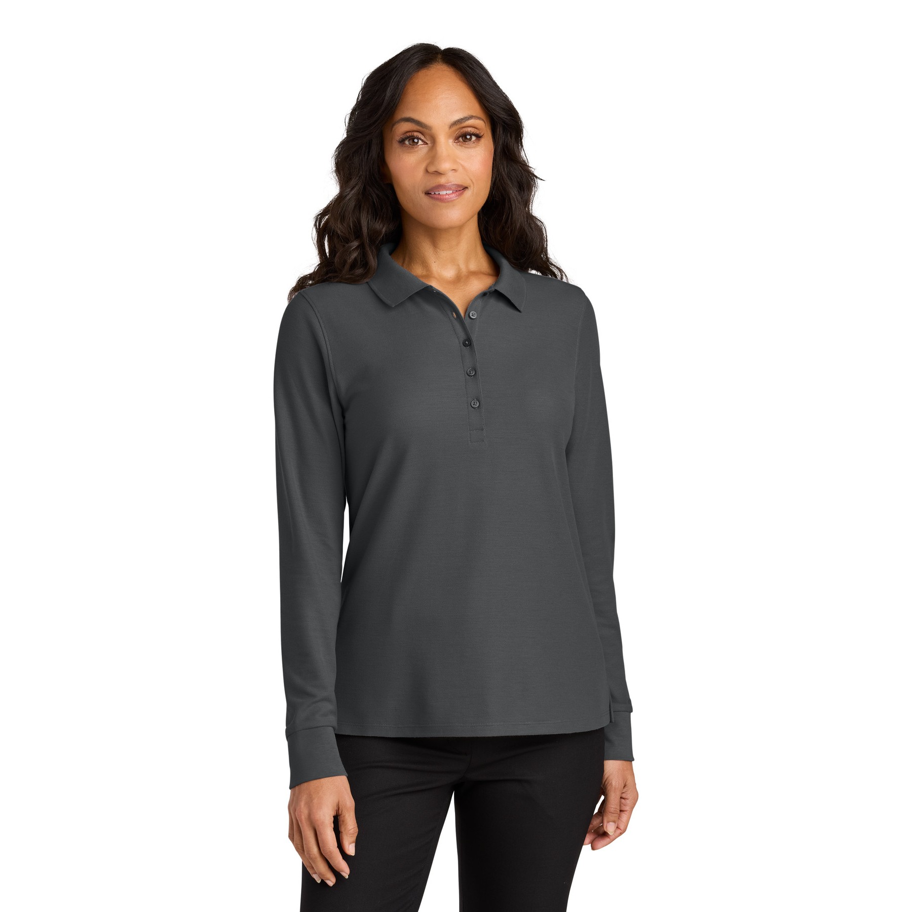 Women's Wearever Signature Pique Long Sleeve Polo - Thumbnail Image