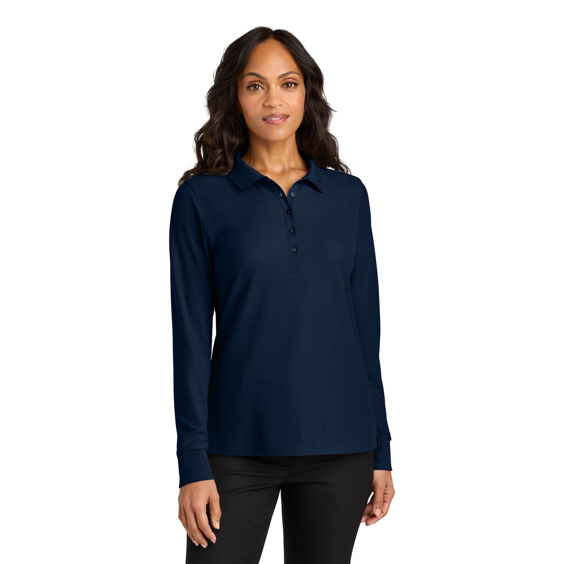 Women's Wearever Signature Pique Long Sleeve Polo - Thumbnail Image