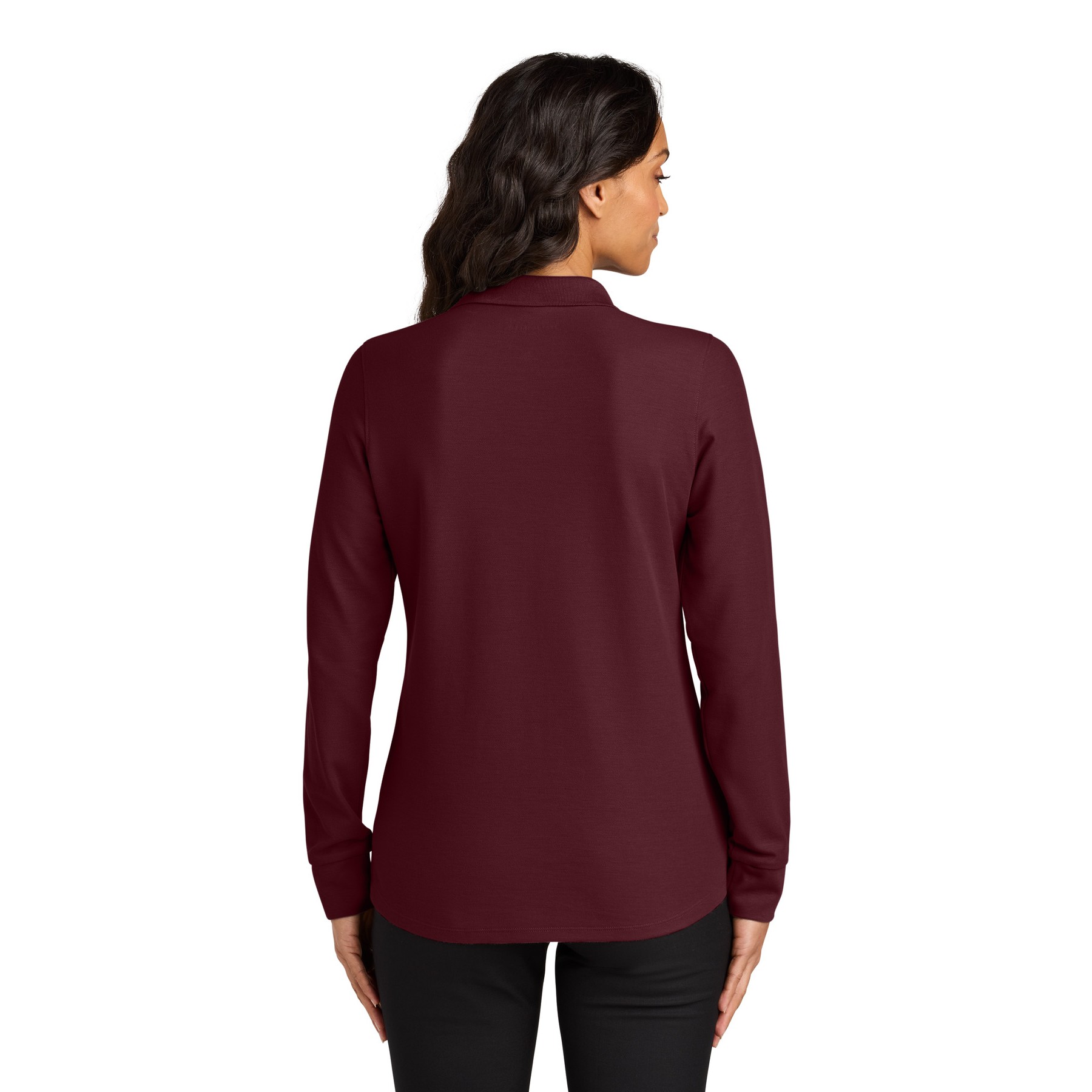Women's Wearever Signature Pique Long Sleeve Polo - Thumbnail Image