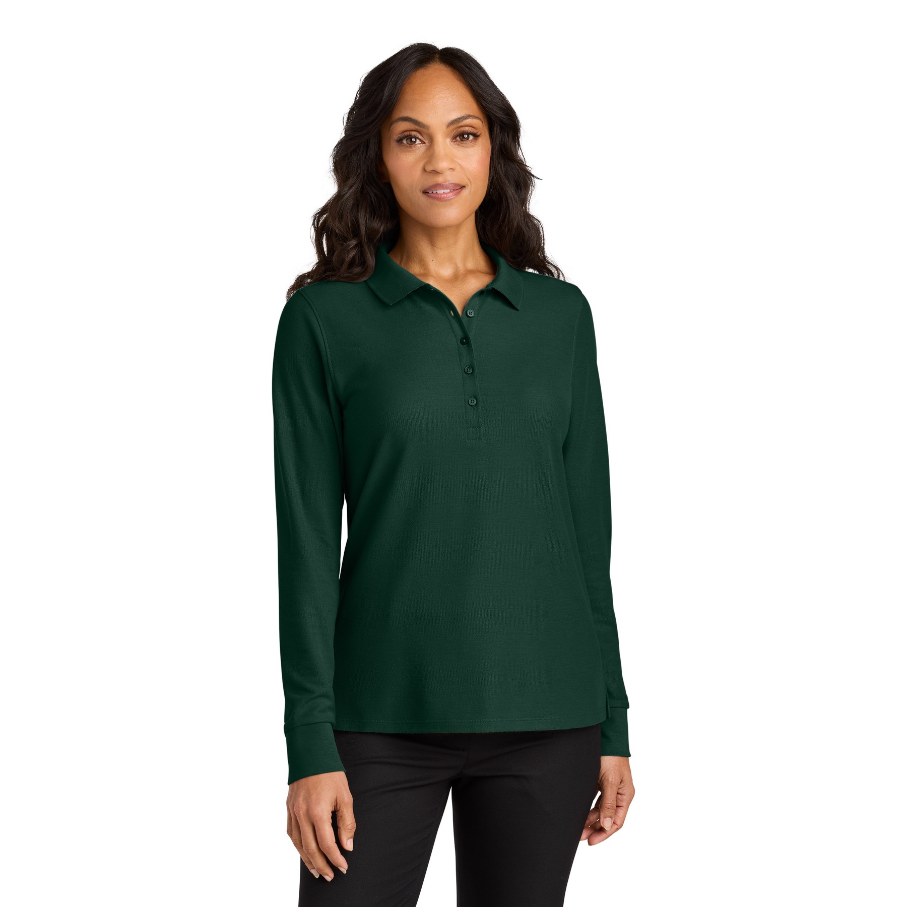 Women's Wearever Signature Pique Long Sleeve Polo - Thumbnail Image