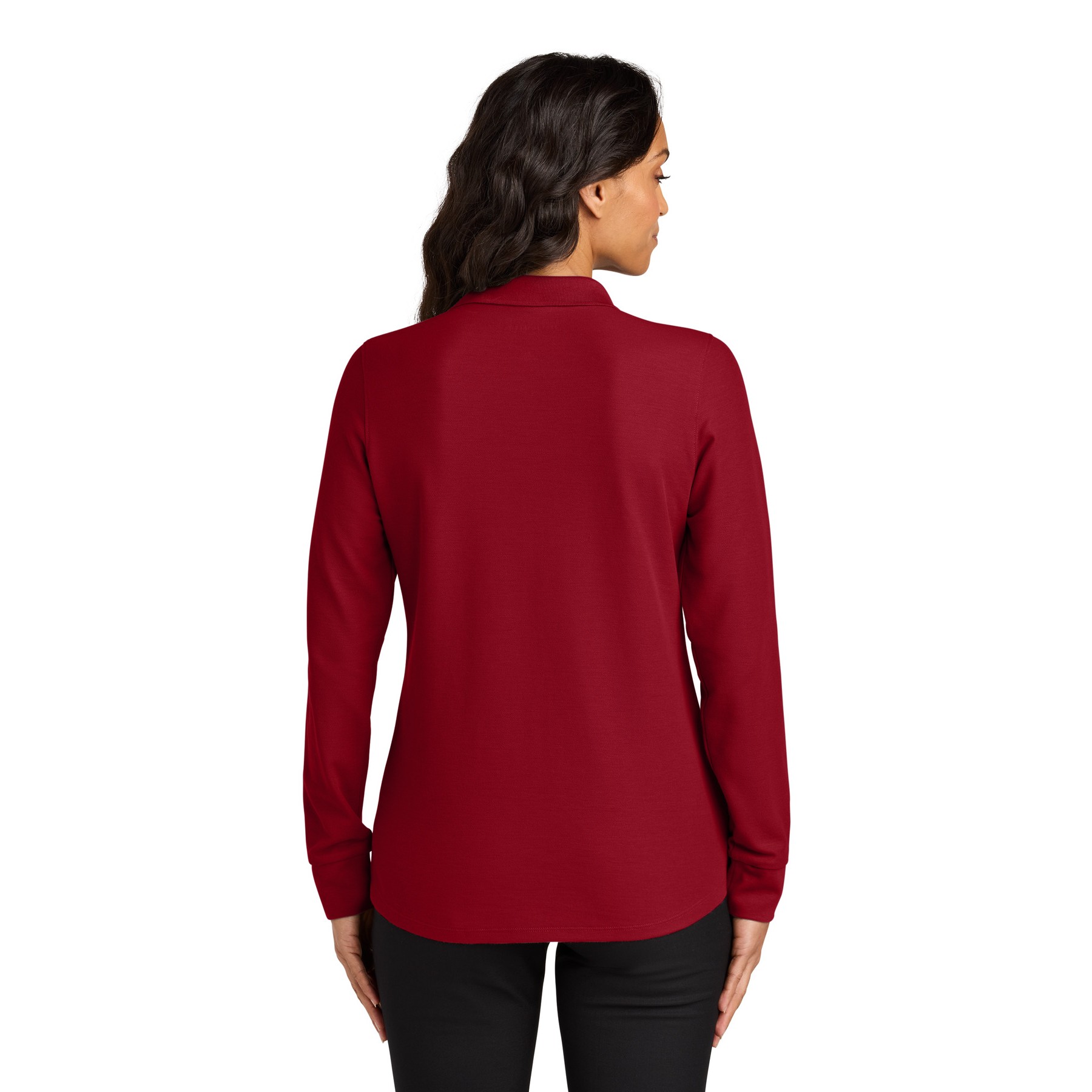Women's Wearever Signature Pique Long Sleeve Polo - Thumbnail Image