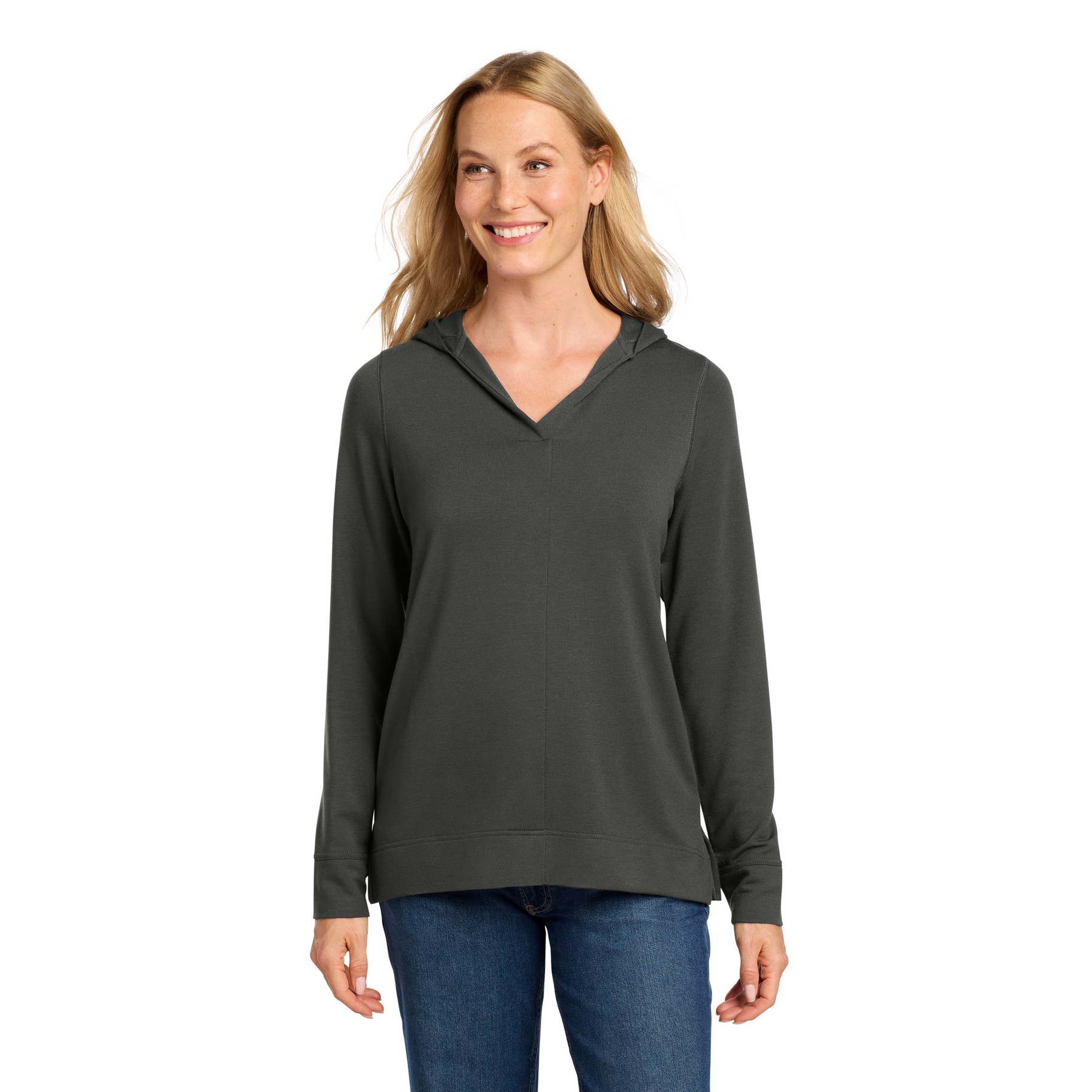 Women's Microterry Pullover Hoodie - Thumbnail Image