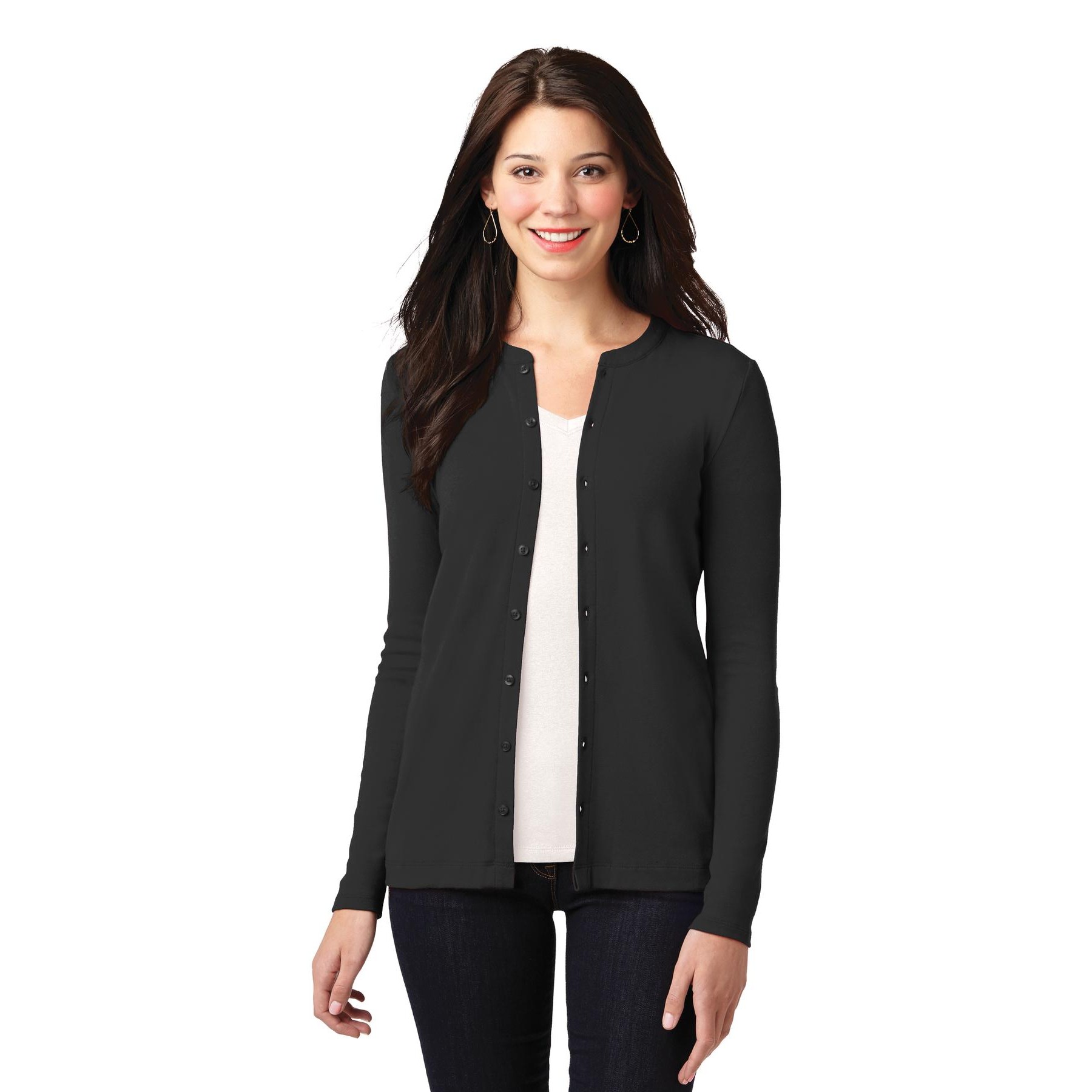 Women's Concept Stretch Button-Front Cardigan - Main Image