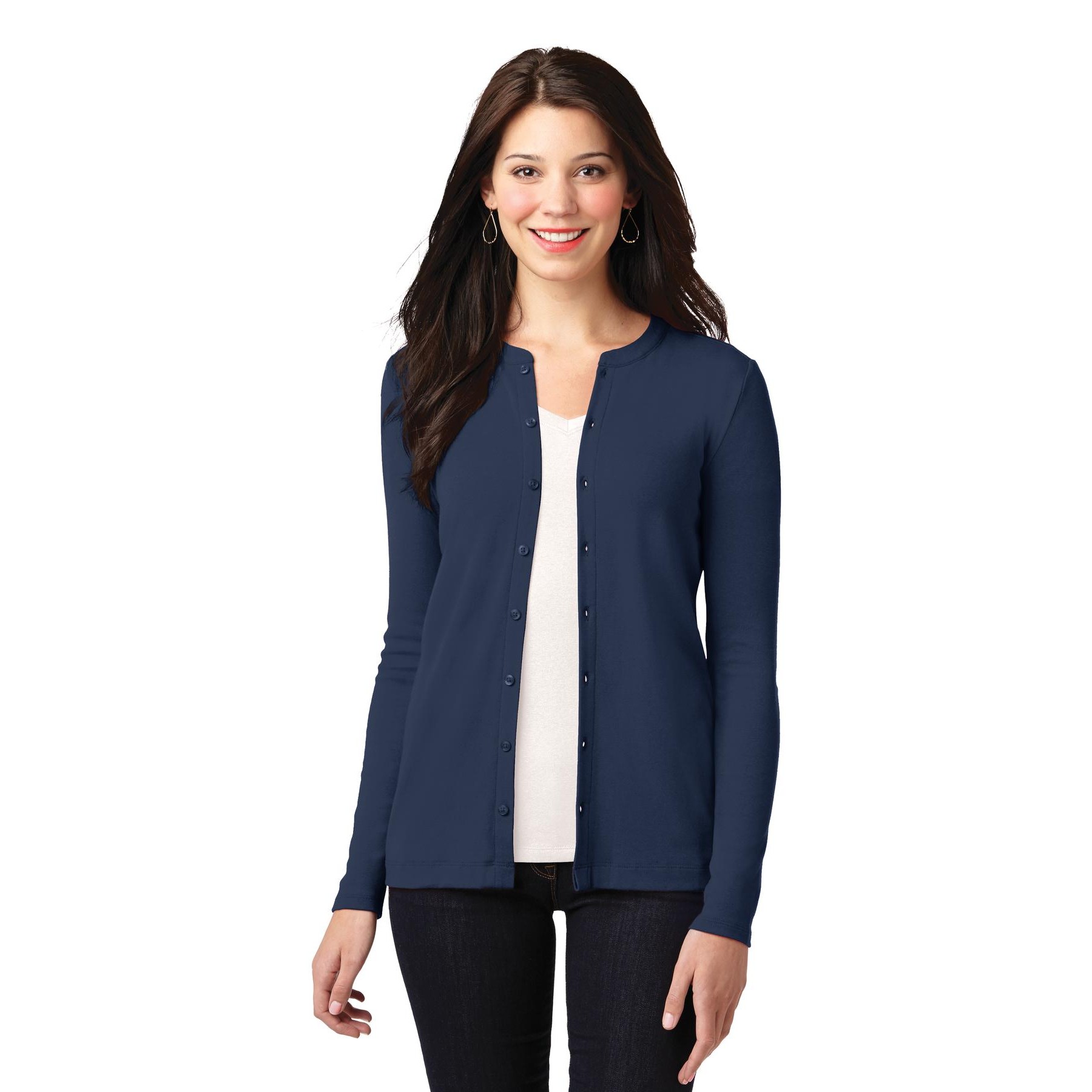 Women's Concept Stretch Button-Front Cardigan - Thumbnail Image