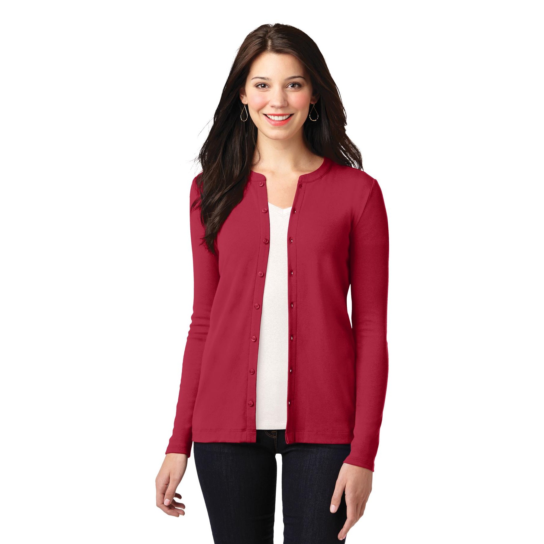 Women's Concept Stretch Button-Front Cardigan - Thumbnail Image