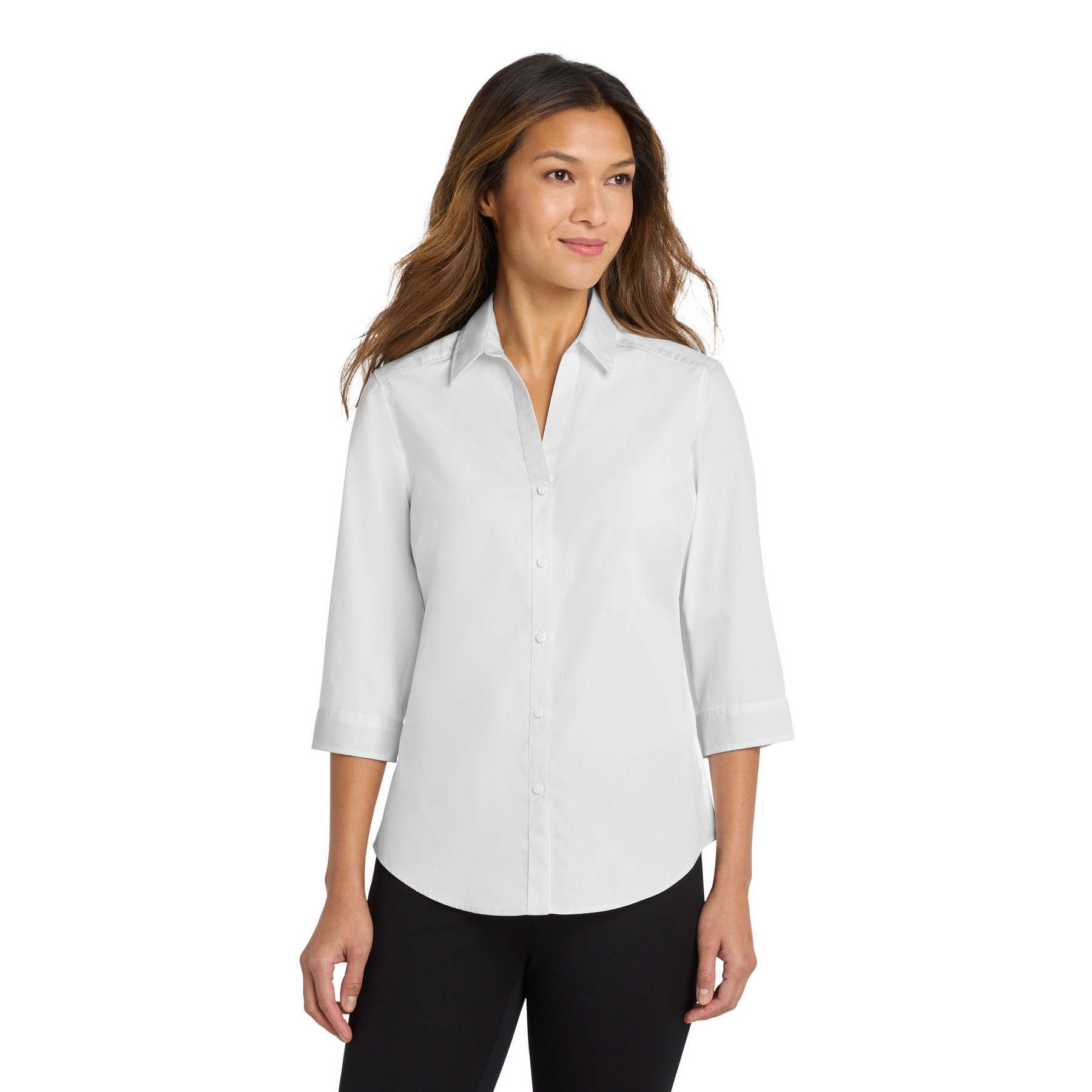 Women's 3/4-Sleeve Carefree Poplin Shirt