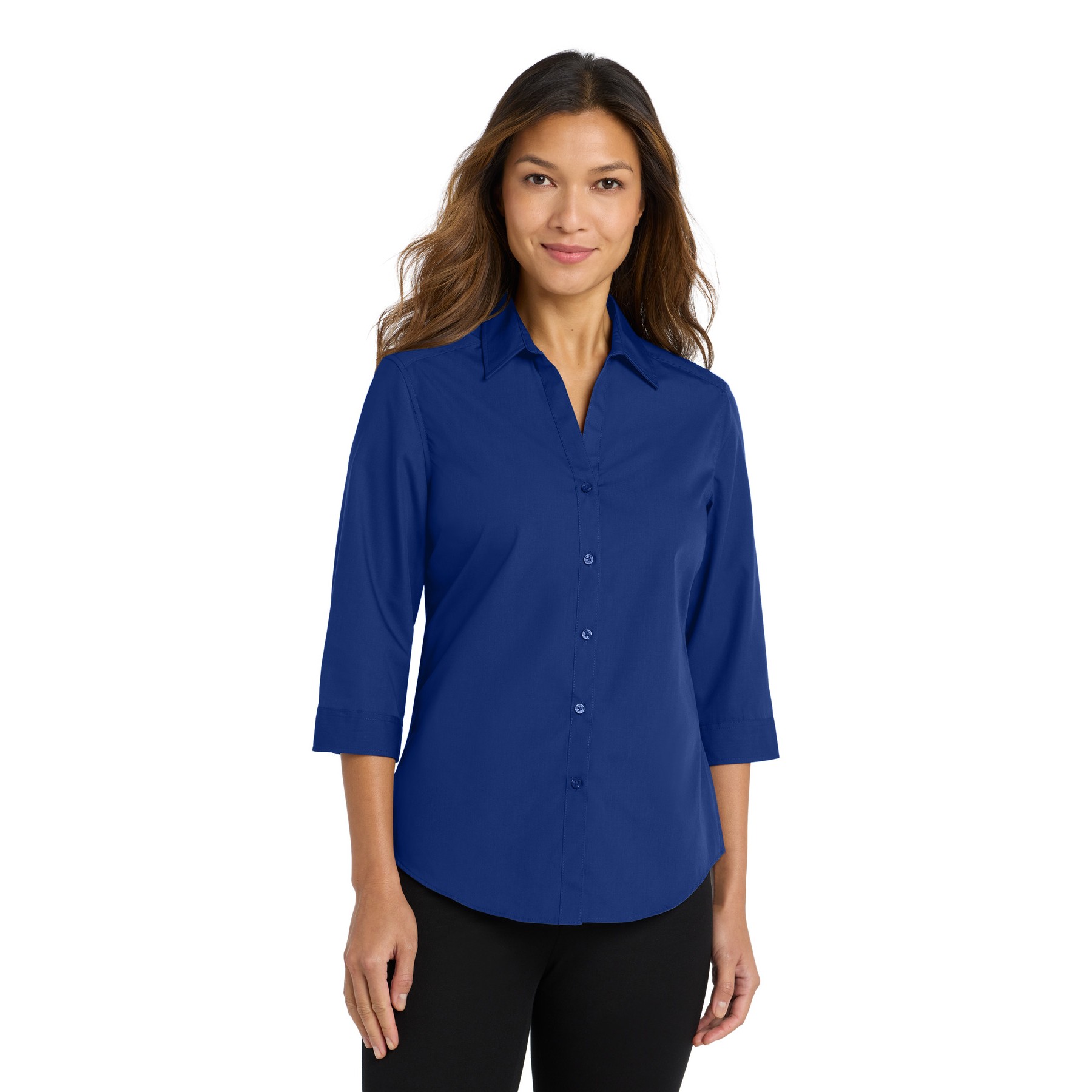 Women's 3/4-Sleeve Carefree Poplin Shirt - Thumbnail Image