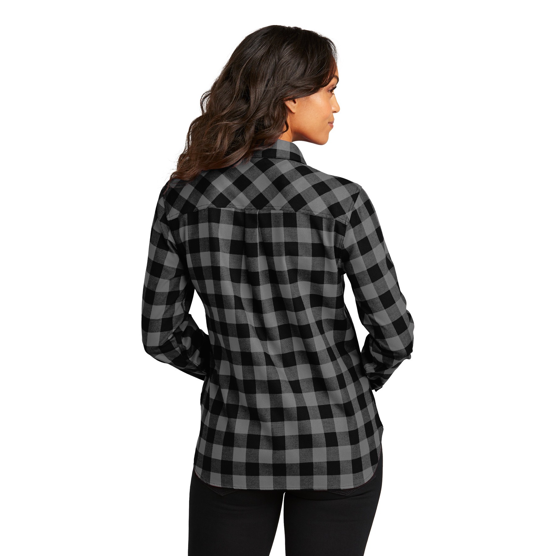 Women's Plaid Flannel Shirt - Thumbnail Image