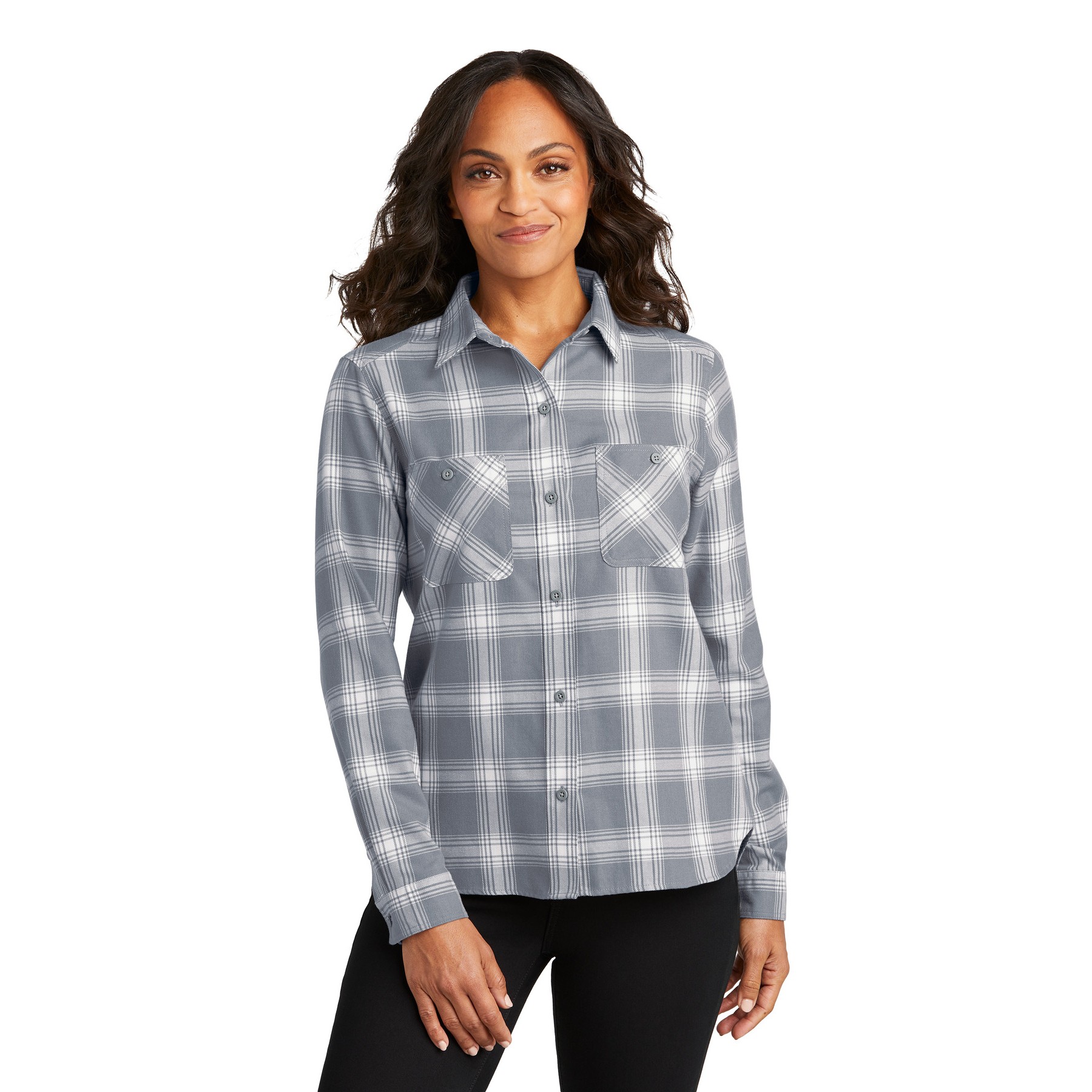 Women's Plaid Flannel Shirt - Thumbnail Image