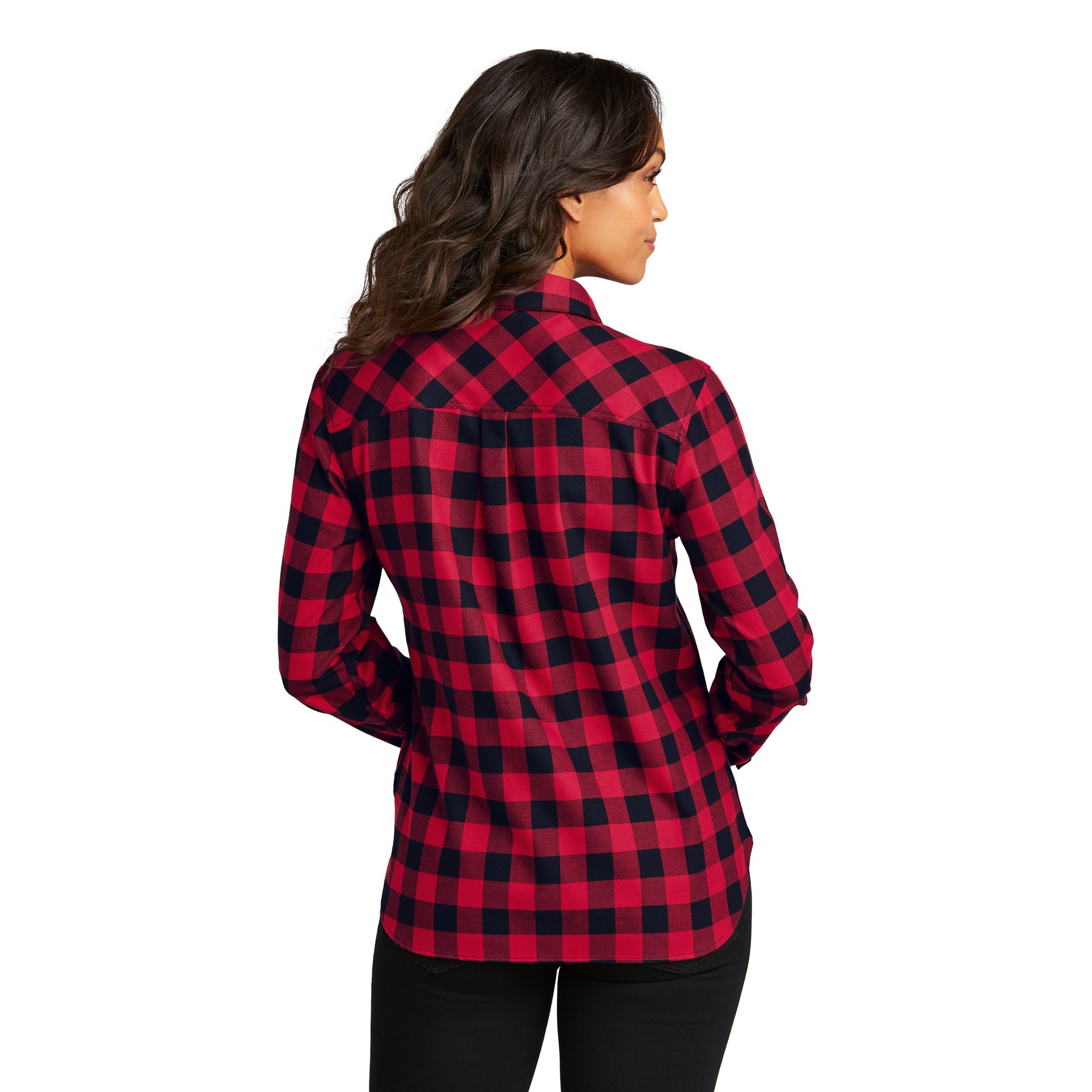 Women's Plaid Flannel Shirt - Thumbnail Image