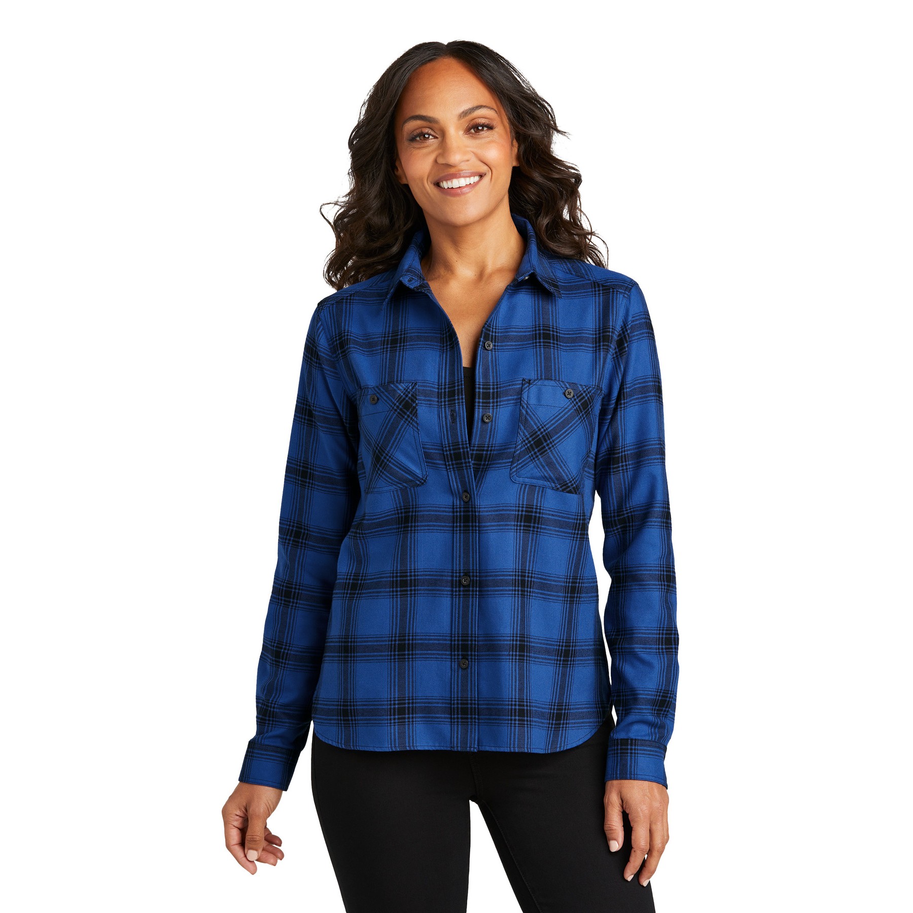 Women's Plaid Flannel Shirt - Thumbnail Image