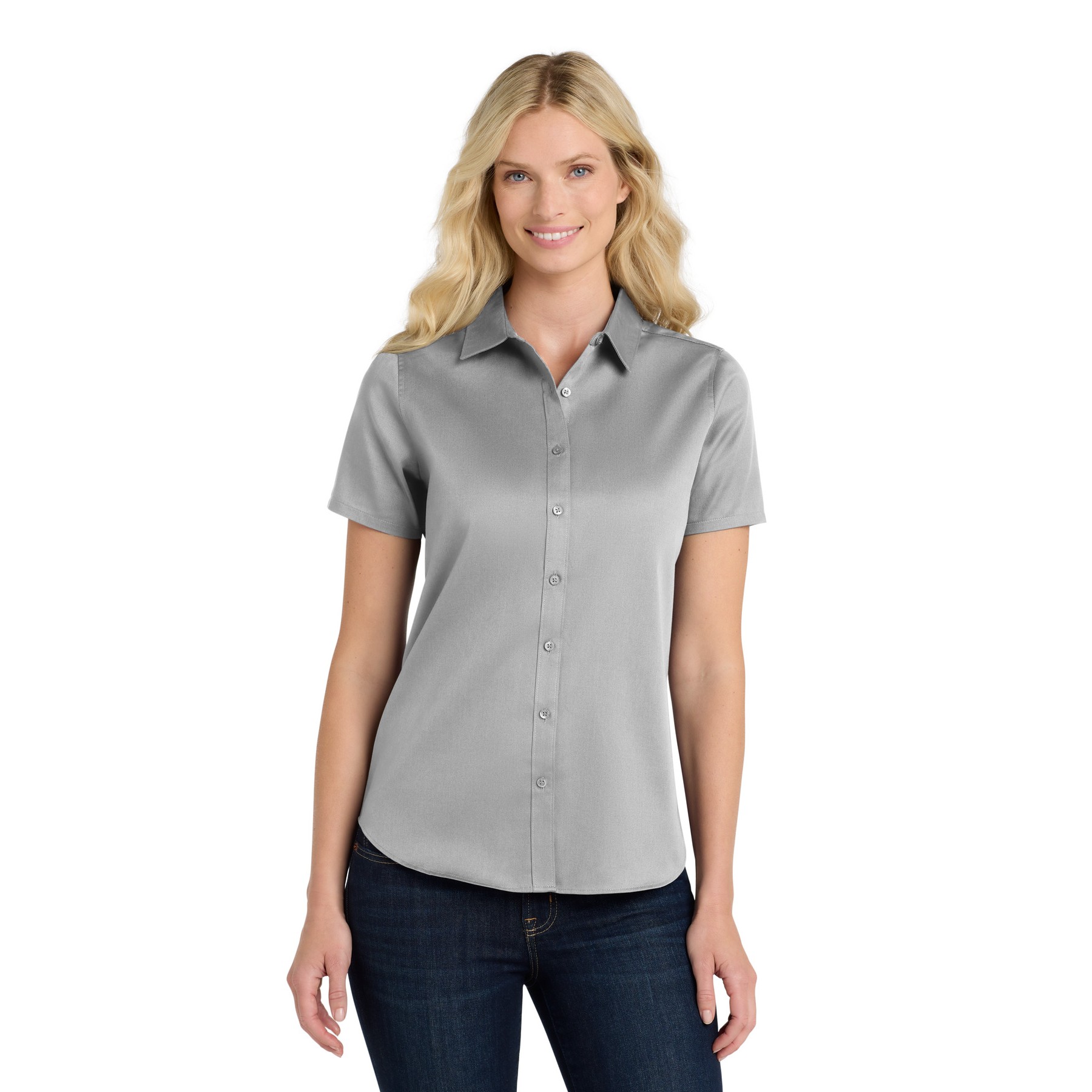 Women's Short Sleeve SuperPro React Twill Shirt - Thumbnail Image