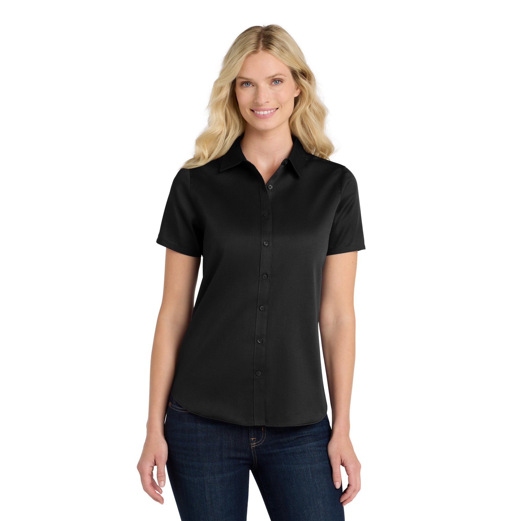 Women's Short Sleeve SuperPro React Twill Shirt - Thumbnail Image