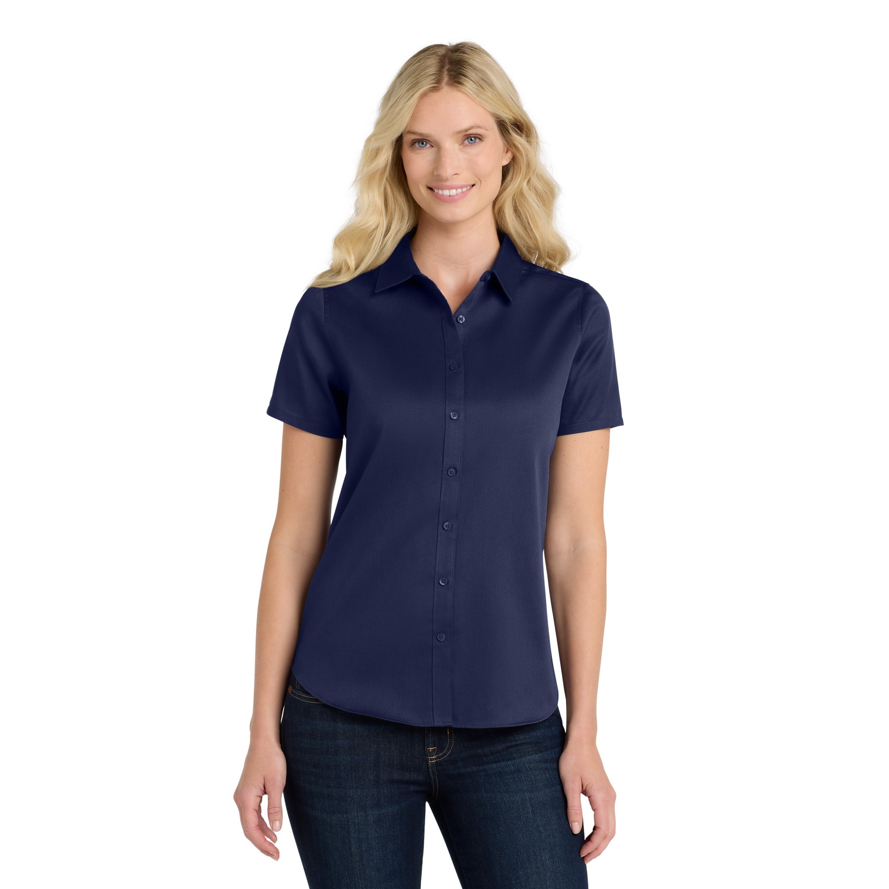 Women's Short Sleeve SuperPro React Twill Shirt - Thumbnail Image