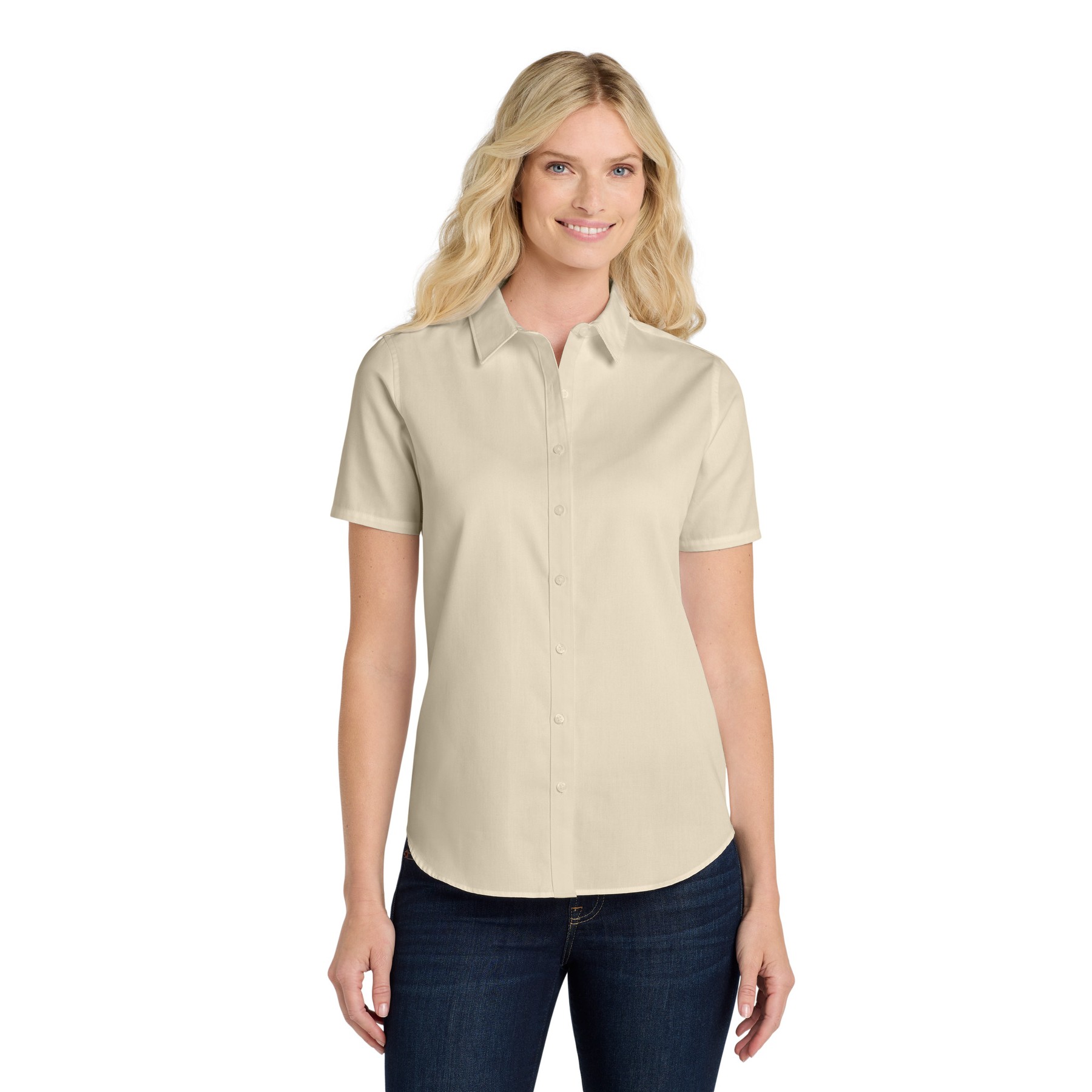 Women's Short Sleeve SuperPro React Twill Shirt - Thumbnail Image