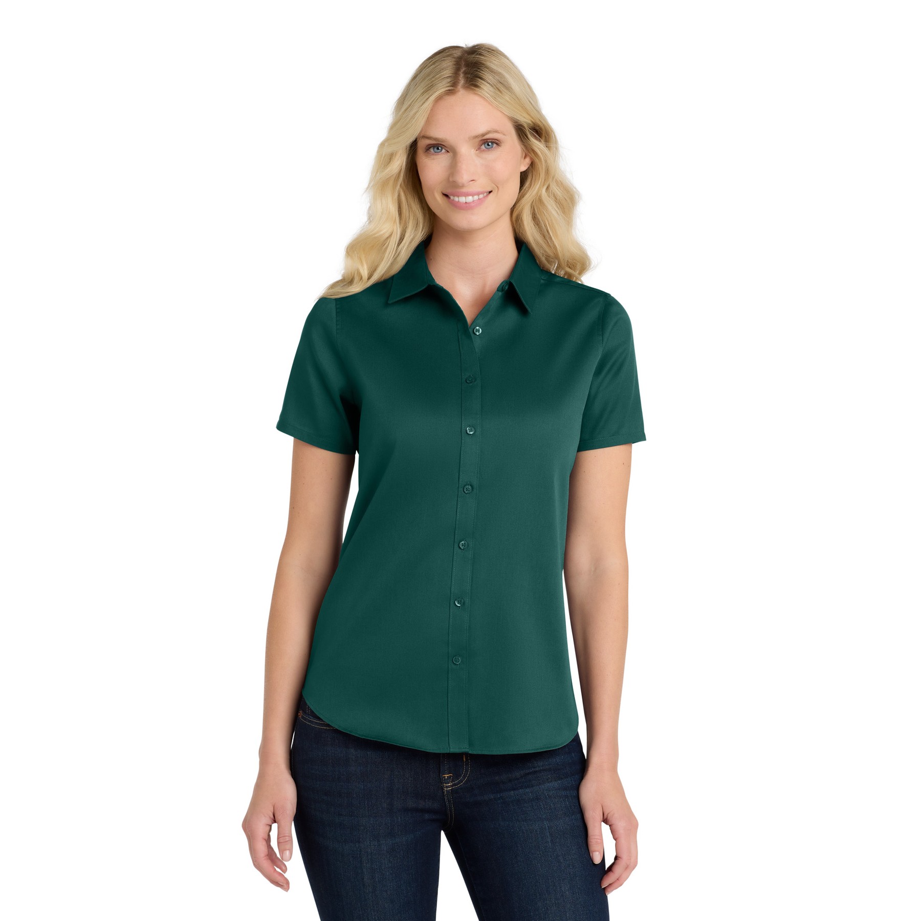 Women's Short Sleeve SuperPro React Twill Shirt - Thumbnail Image