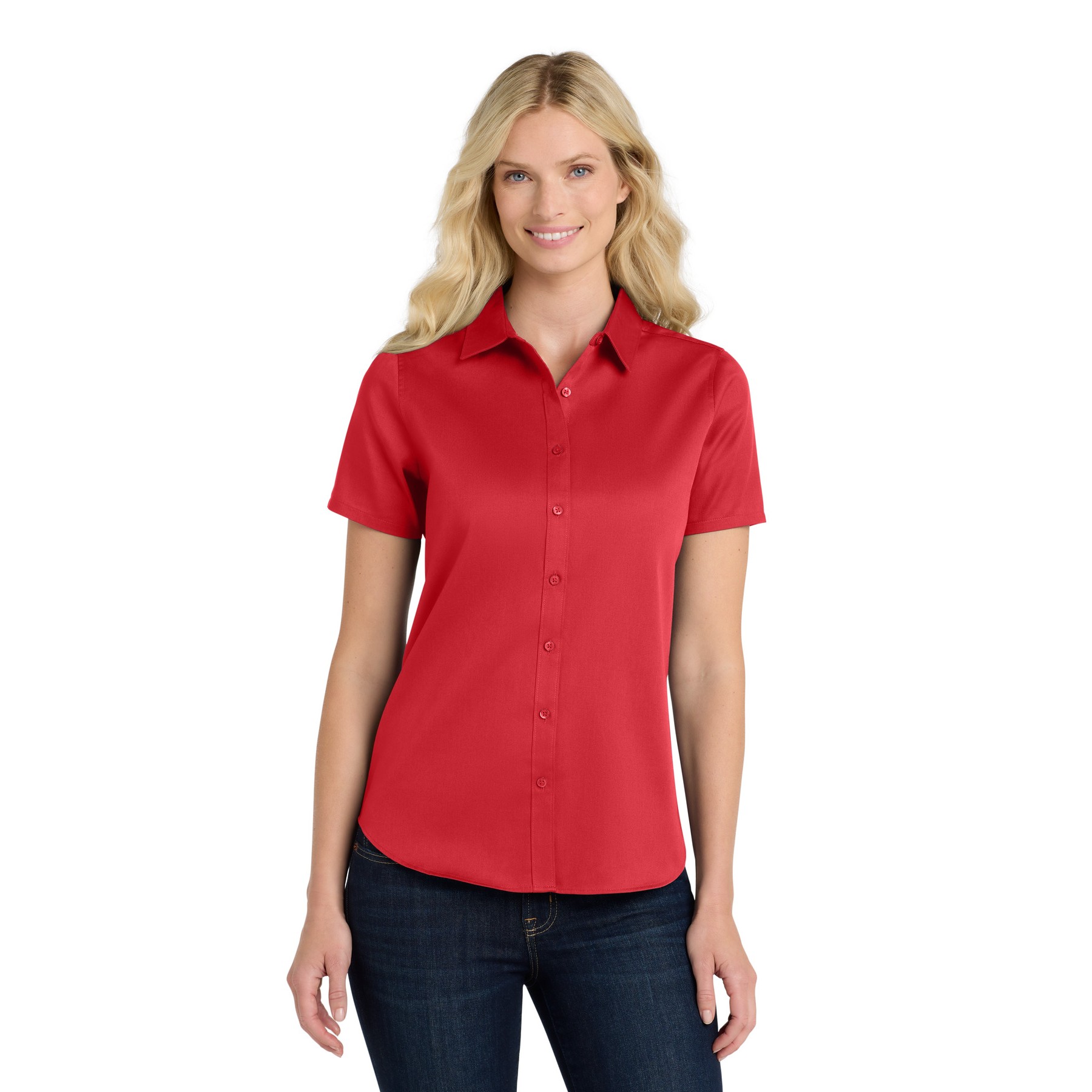 Women's Short Sleeve SuperPro React Twill Shirt - Thumbnail Image