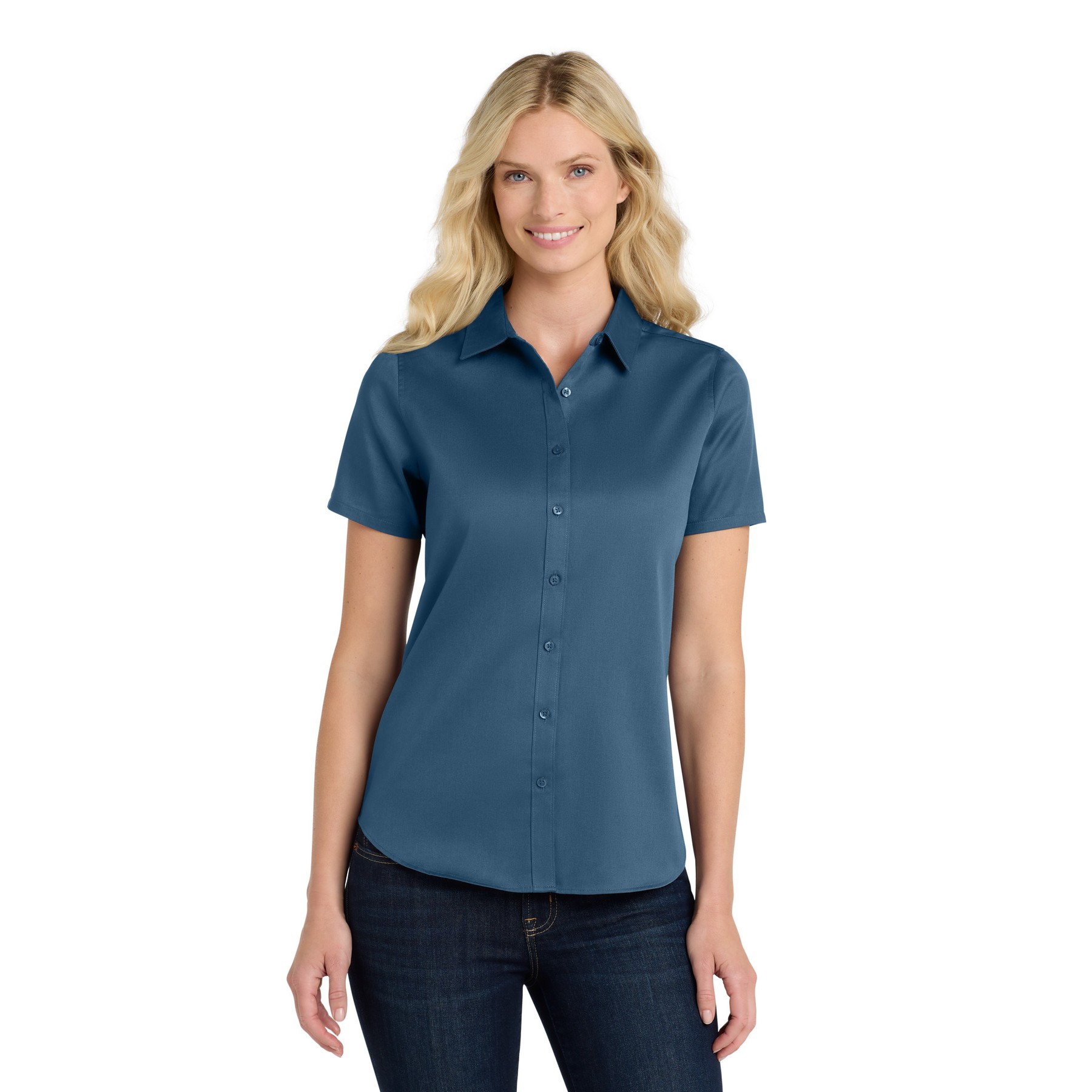 Women's Short Sleeve SuperPro React Twill Shirt - Thumbnail Image