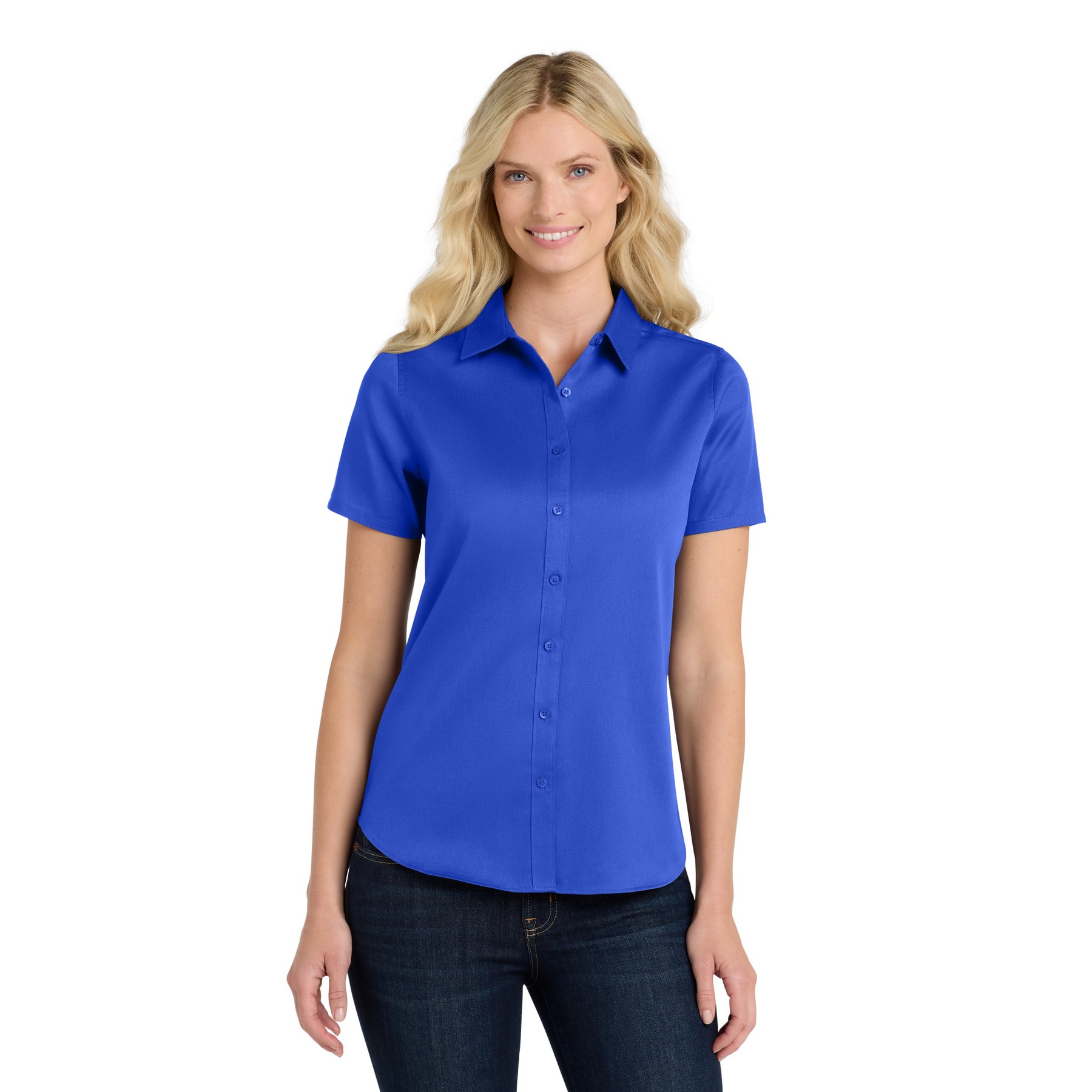 Women's Short Sleeve SuperPro React Twill Shirt - Thumbnail Image