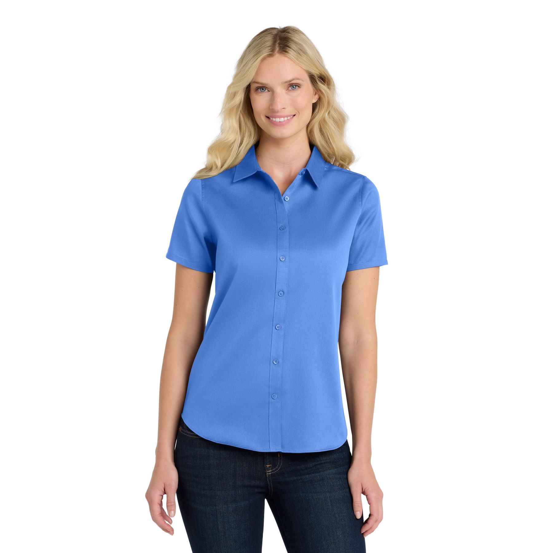 Women's Short Sleeve SuperPro React Twill Shirt - Thumbnail Image
