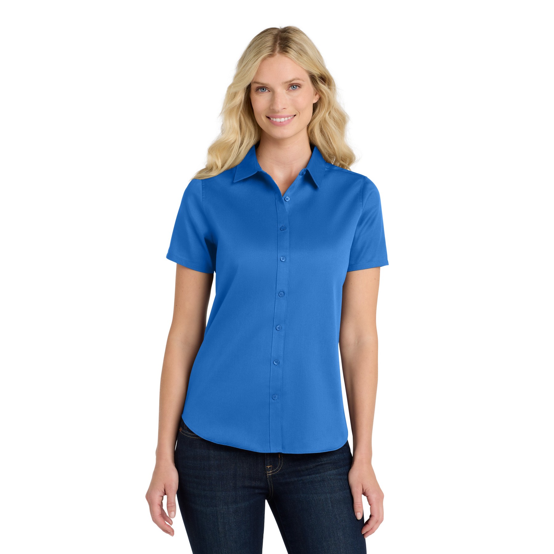 Women's Short Sleeve SuperPro React Twill Shirt - Thumbnail Image