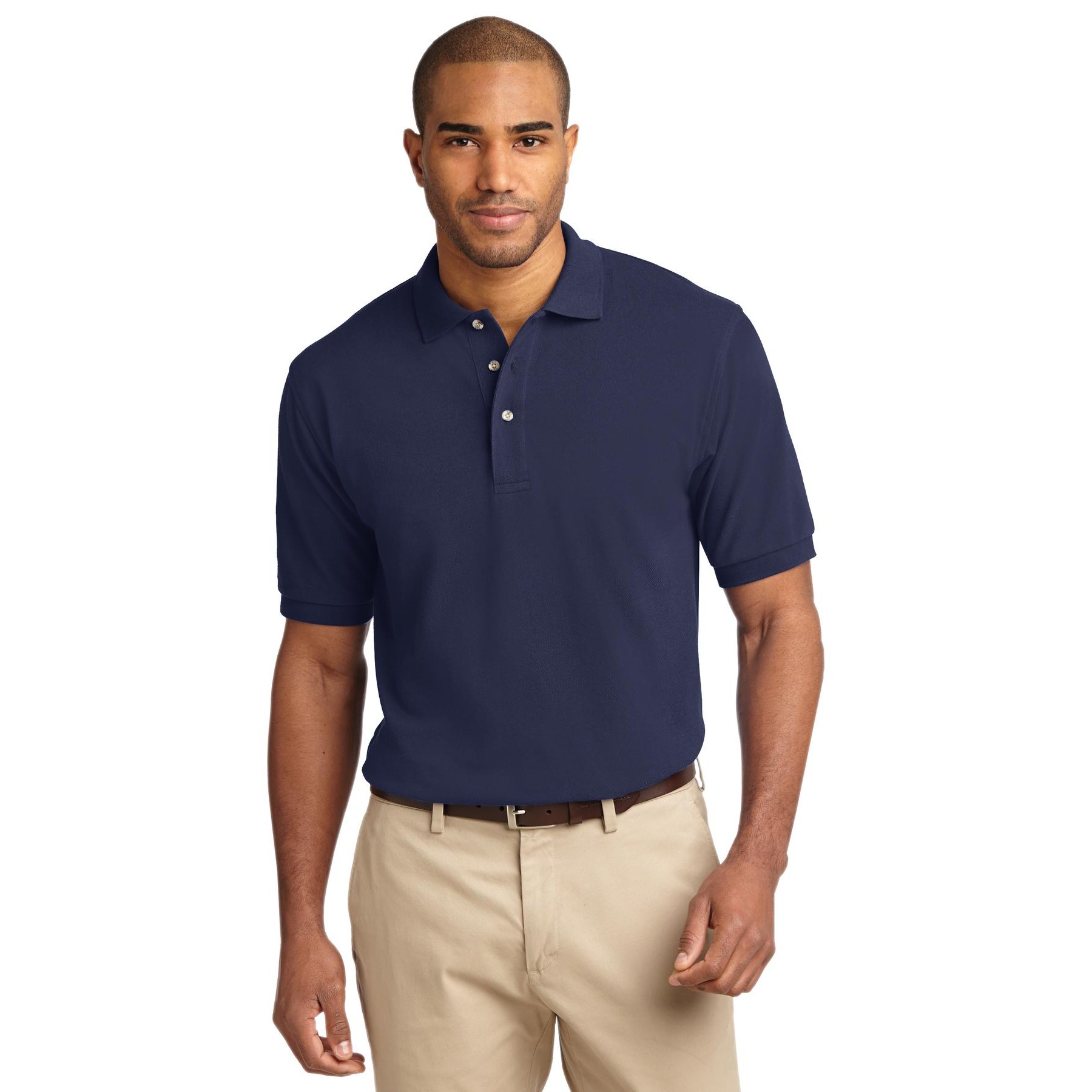 Tall Heavyweight Cotton Pique Polo - Thumbnail Image