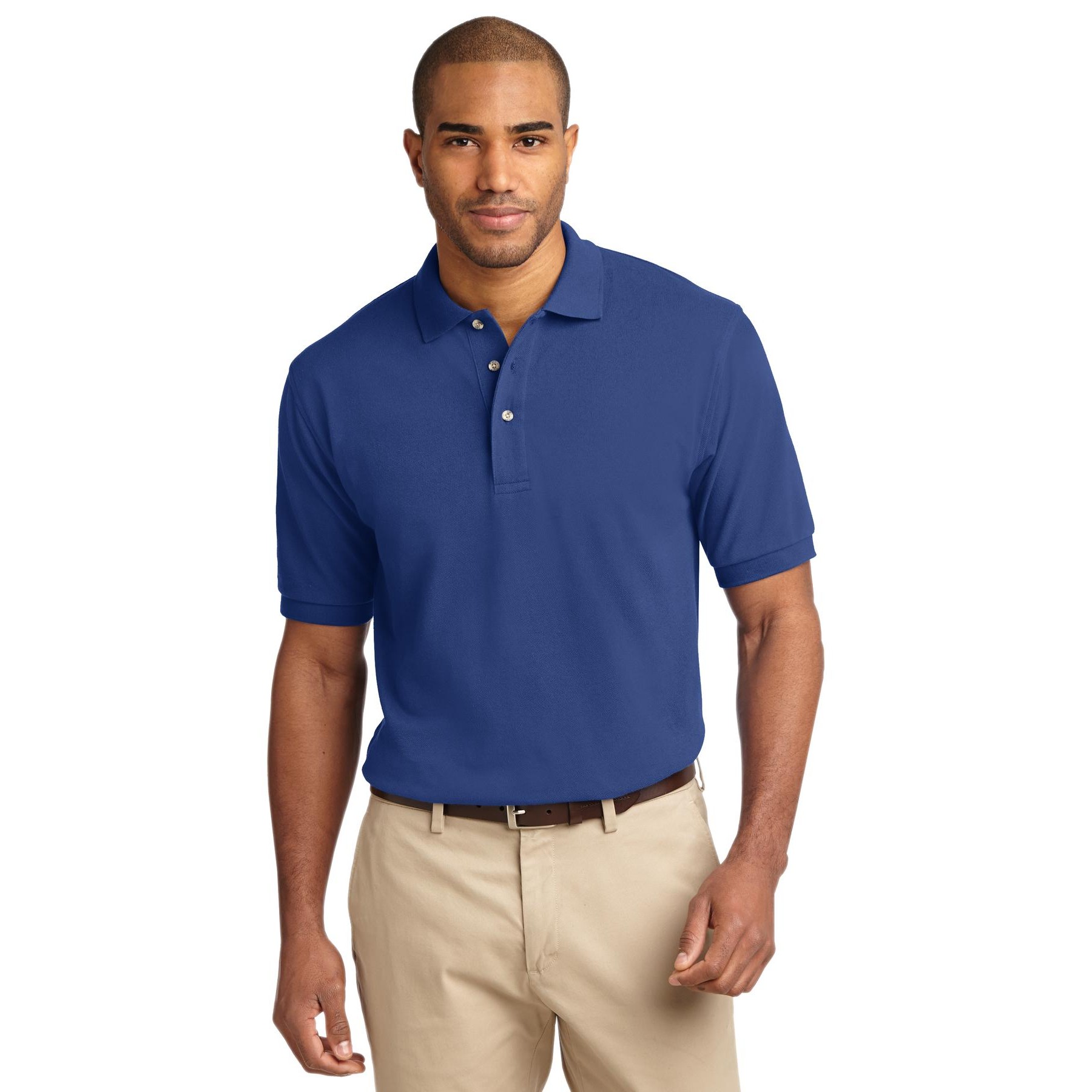 Tall Heavyweight Cotton Pique Polo - Thumbnail Image
