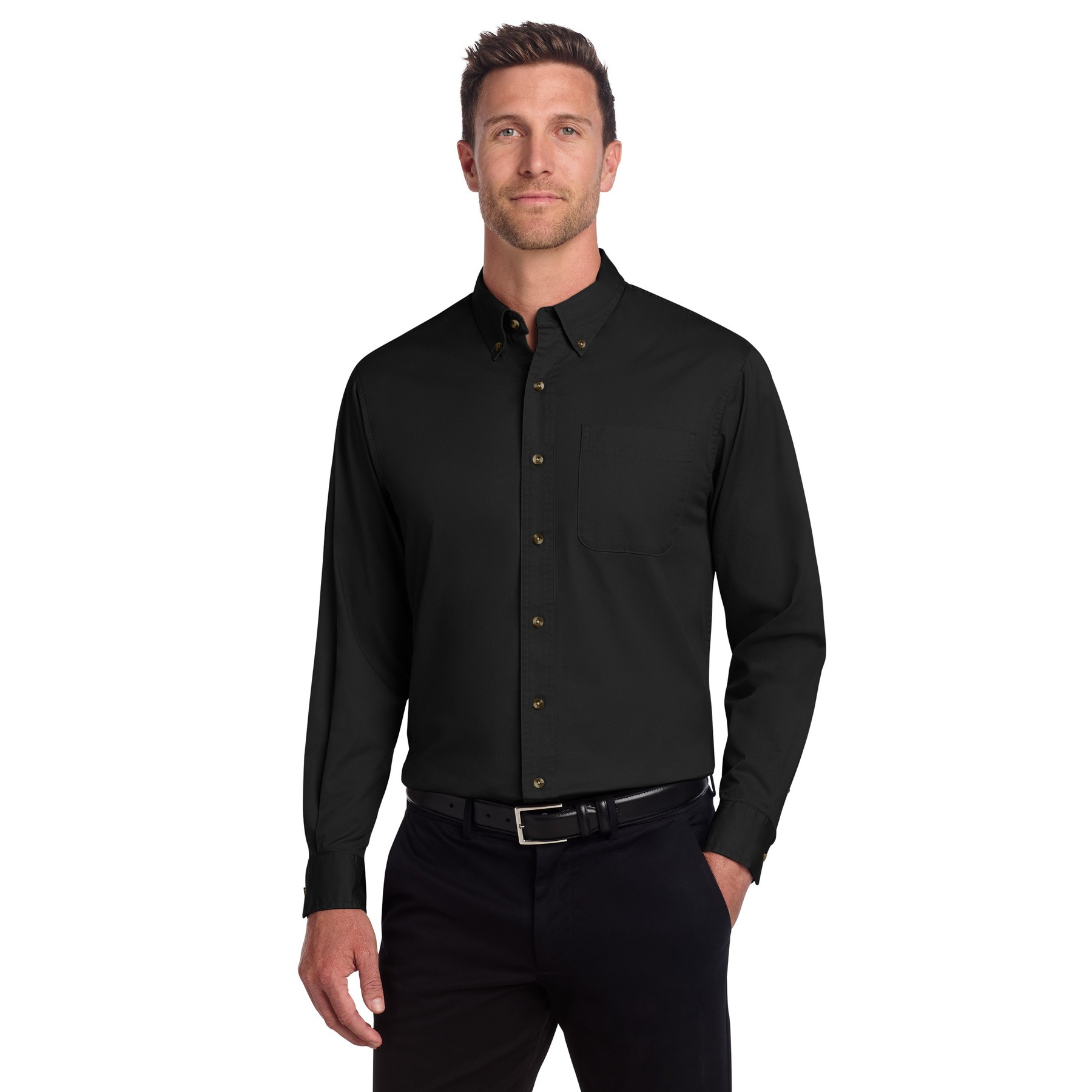 Tall Long Sleeve Twill Shirt