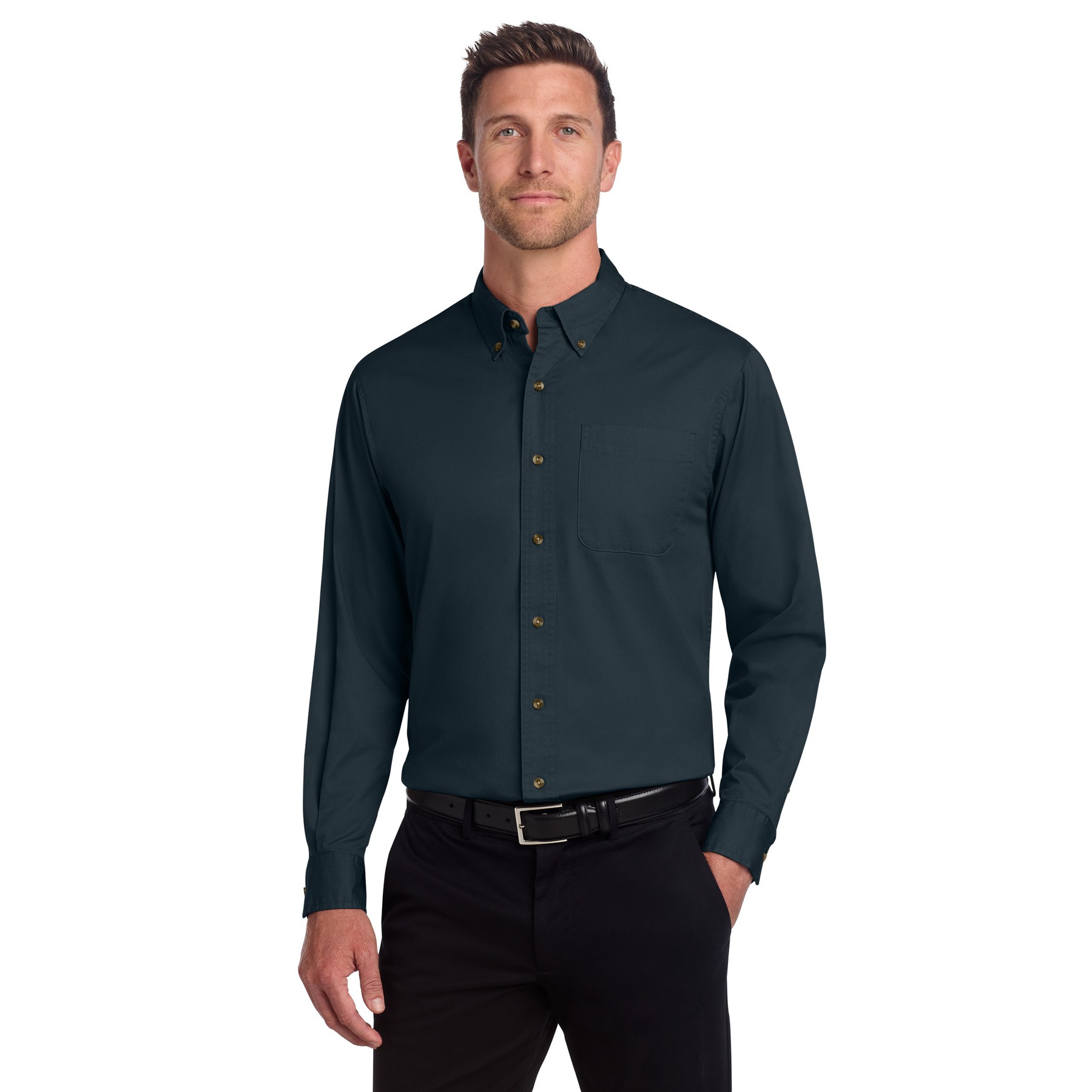 Tall Long Sleeve Twill Shirt - Thumbnail Image
