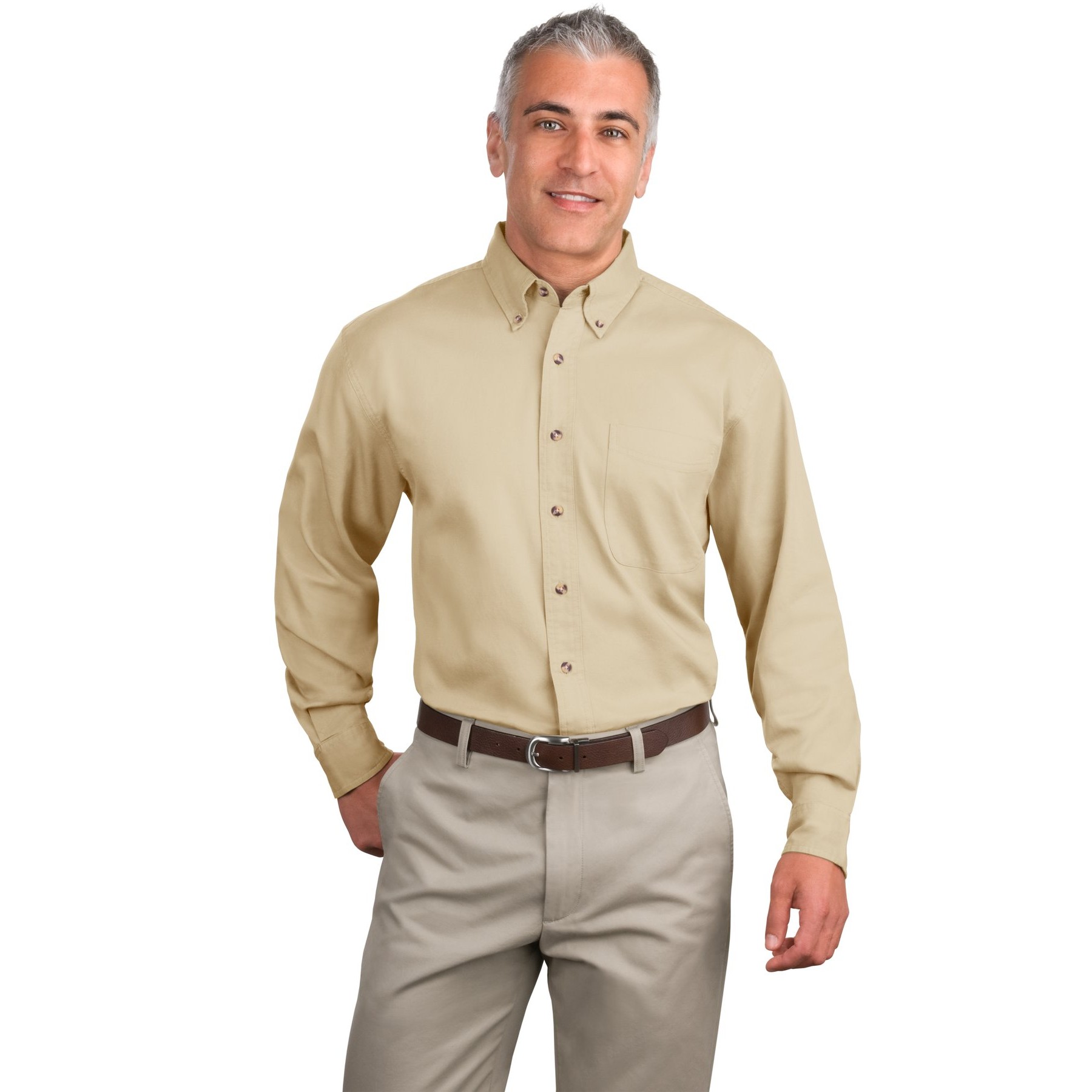 Tall Long Sleeve Twill Shirt - Thumbnail Image