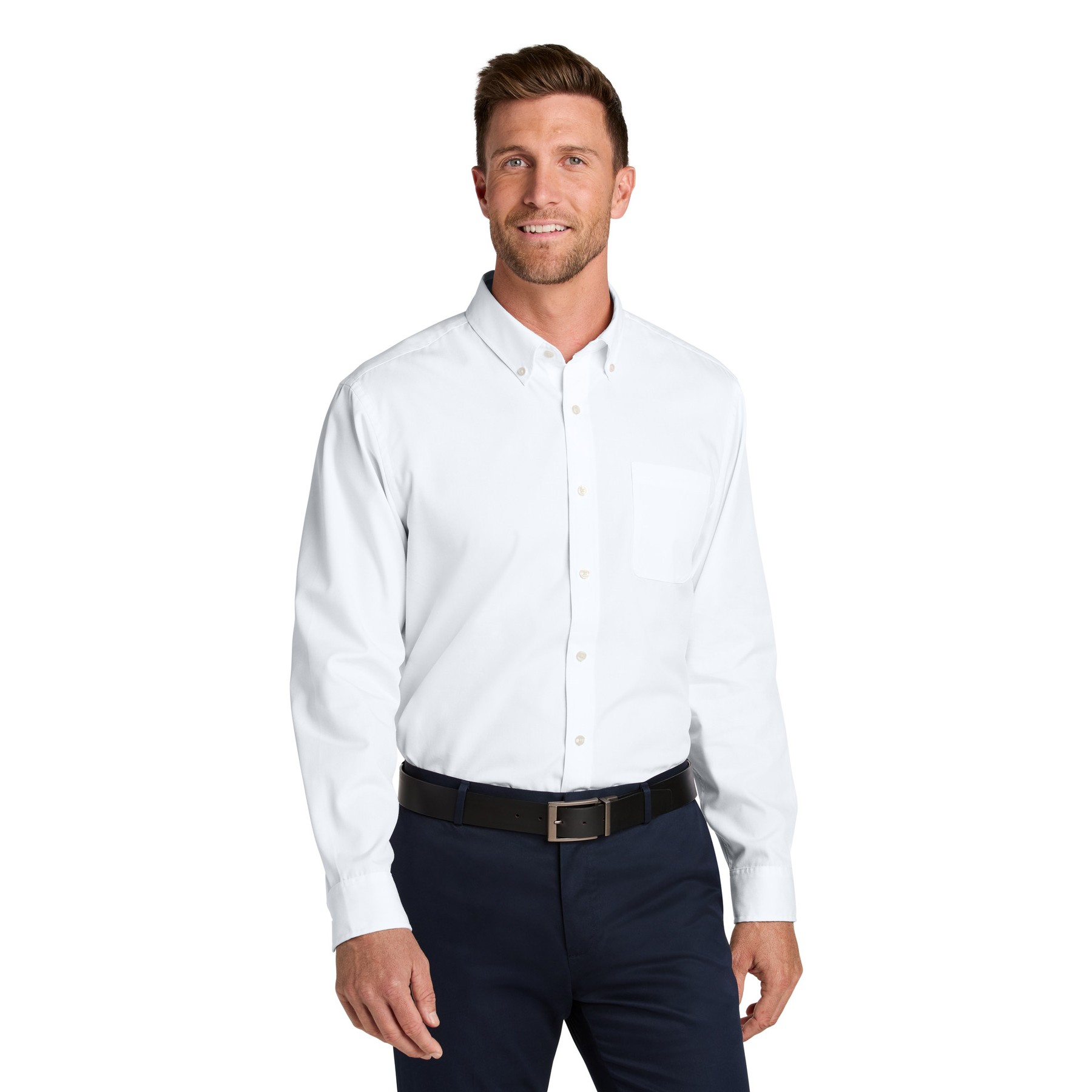 Long Sleeve Nailhead Easy Care Shirt - Main Image