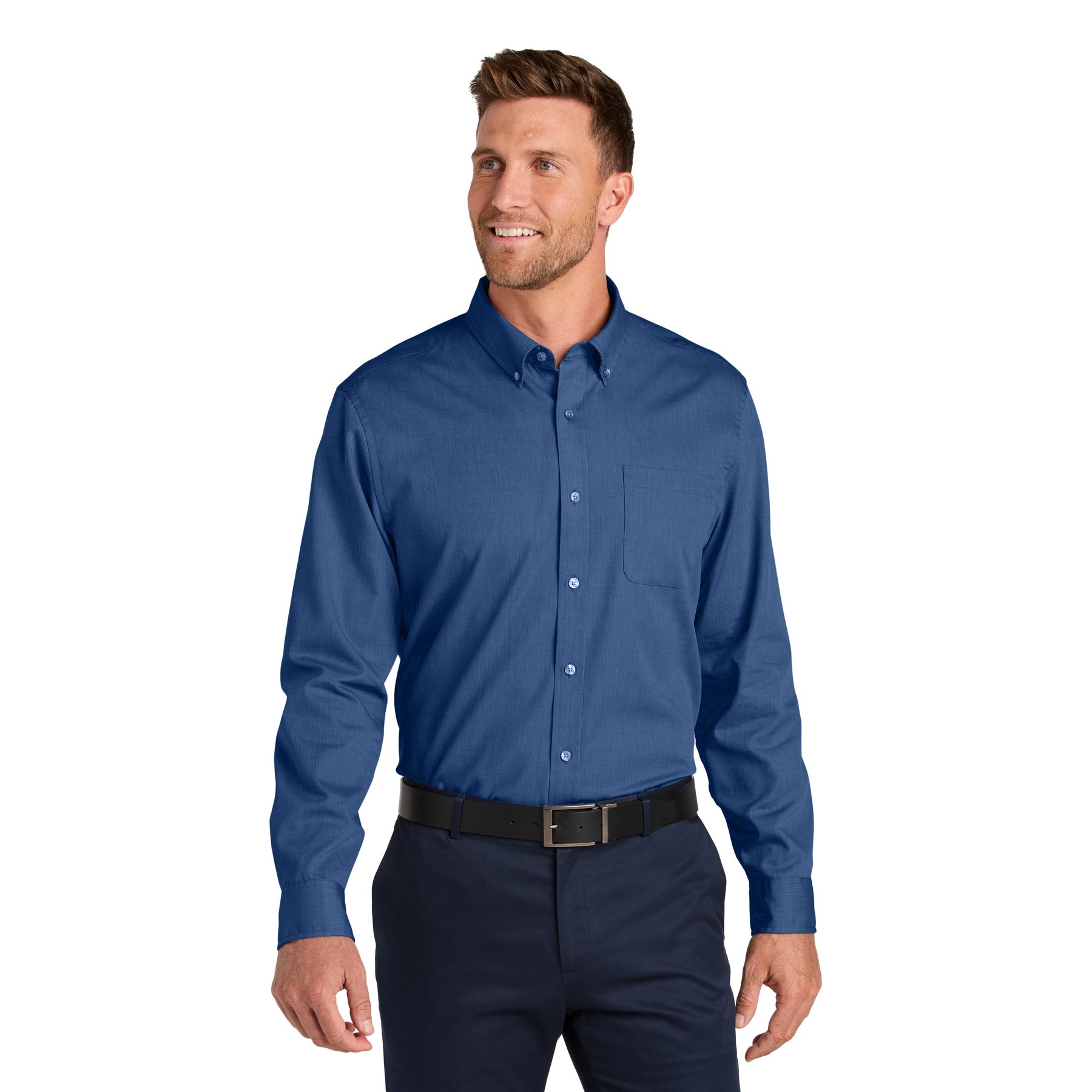 Long Sleeve Nailhead Easy Care Shirt - Thumbnail Image
