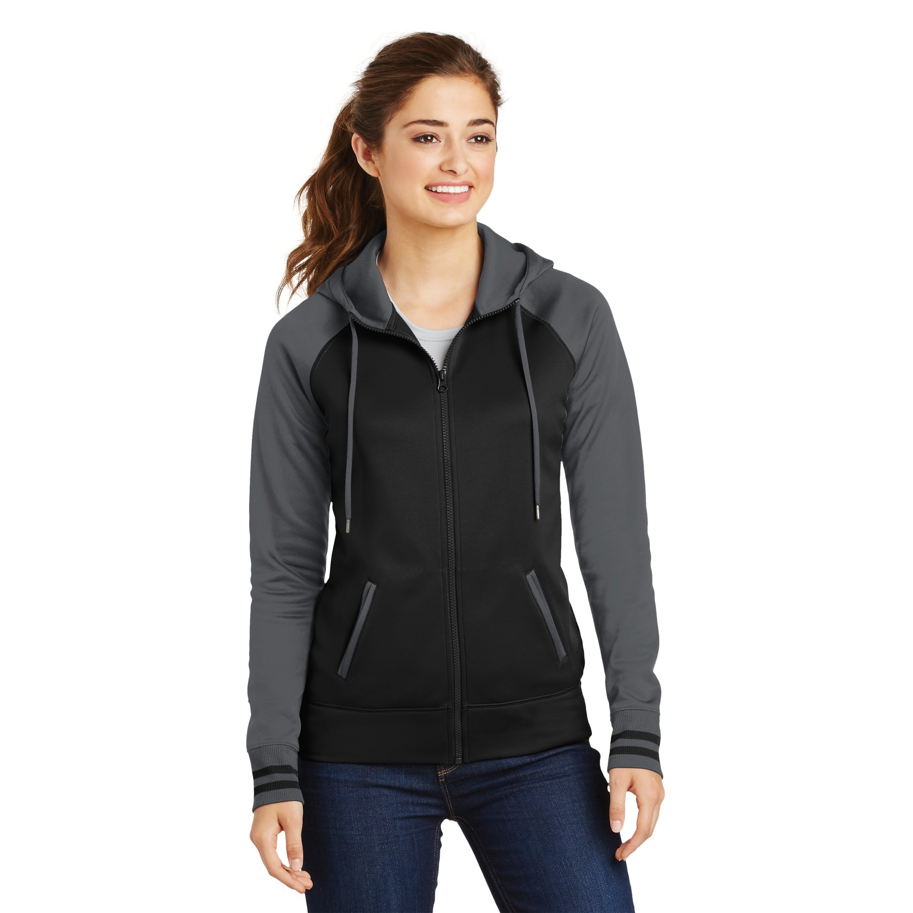 Women's Sport-Wick Varsity Fleece Full-Zip Hooded Jacket - Main Image